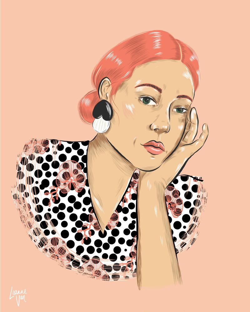 Digital Illustration - Portraits of Women by Leanne Berger