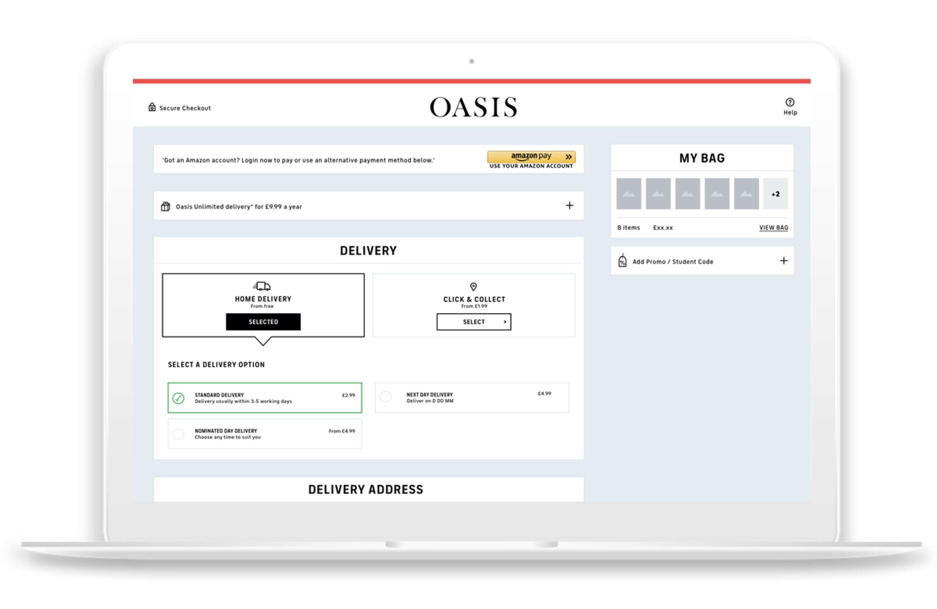 Oasis checkout by Tori Woolford