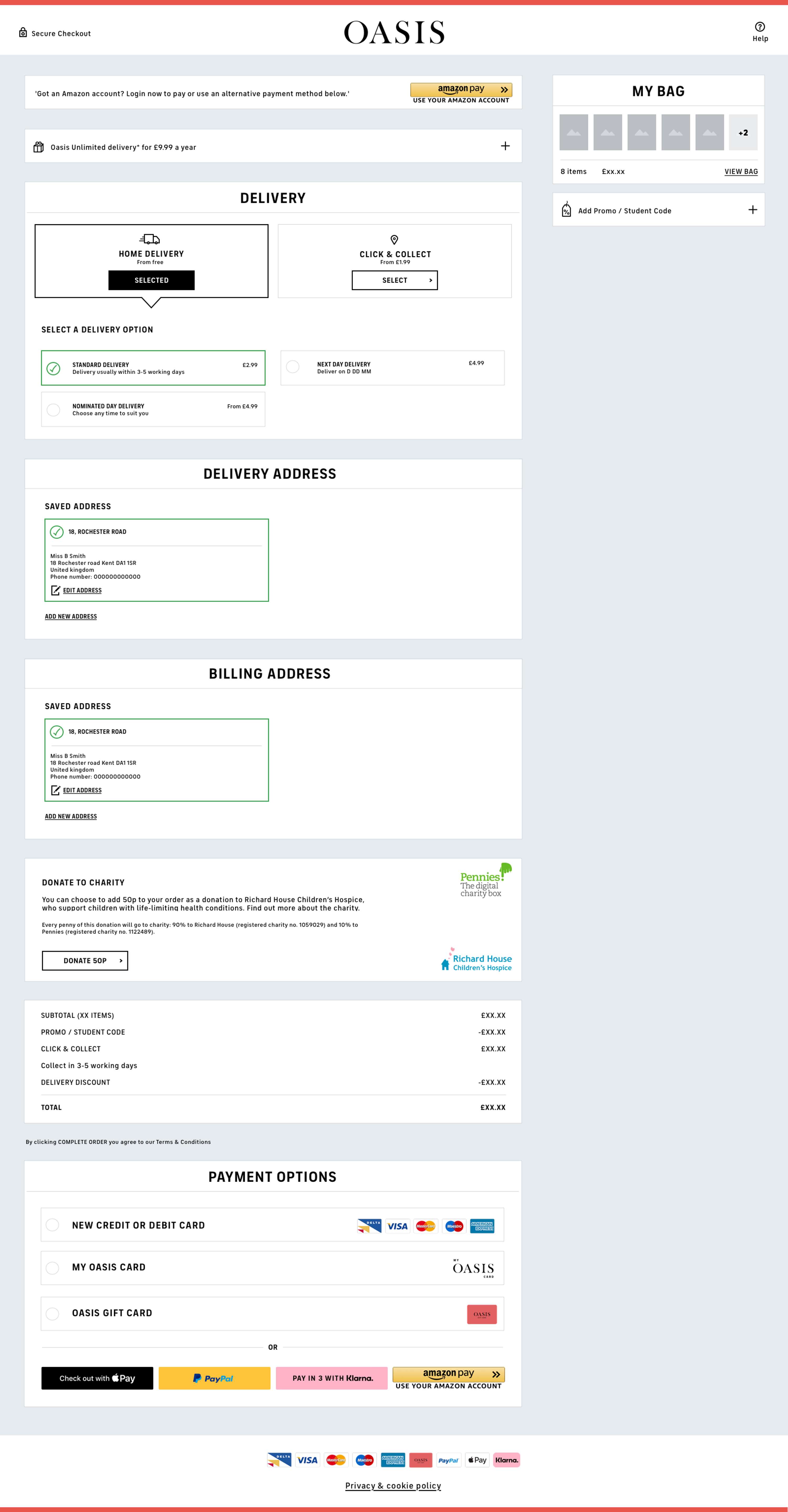 Oasis checkout by Tori Woolford