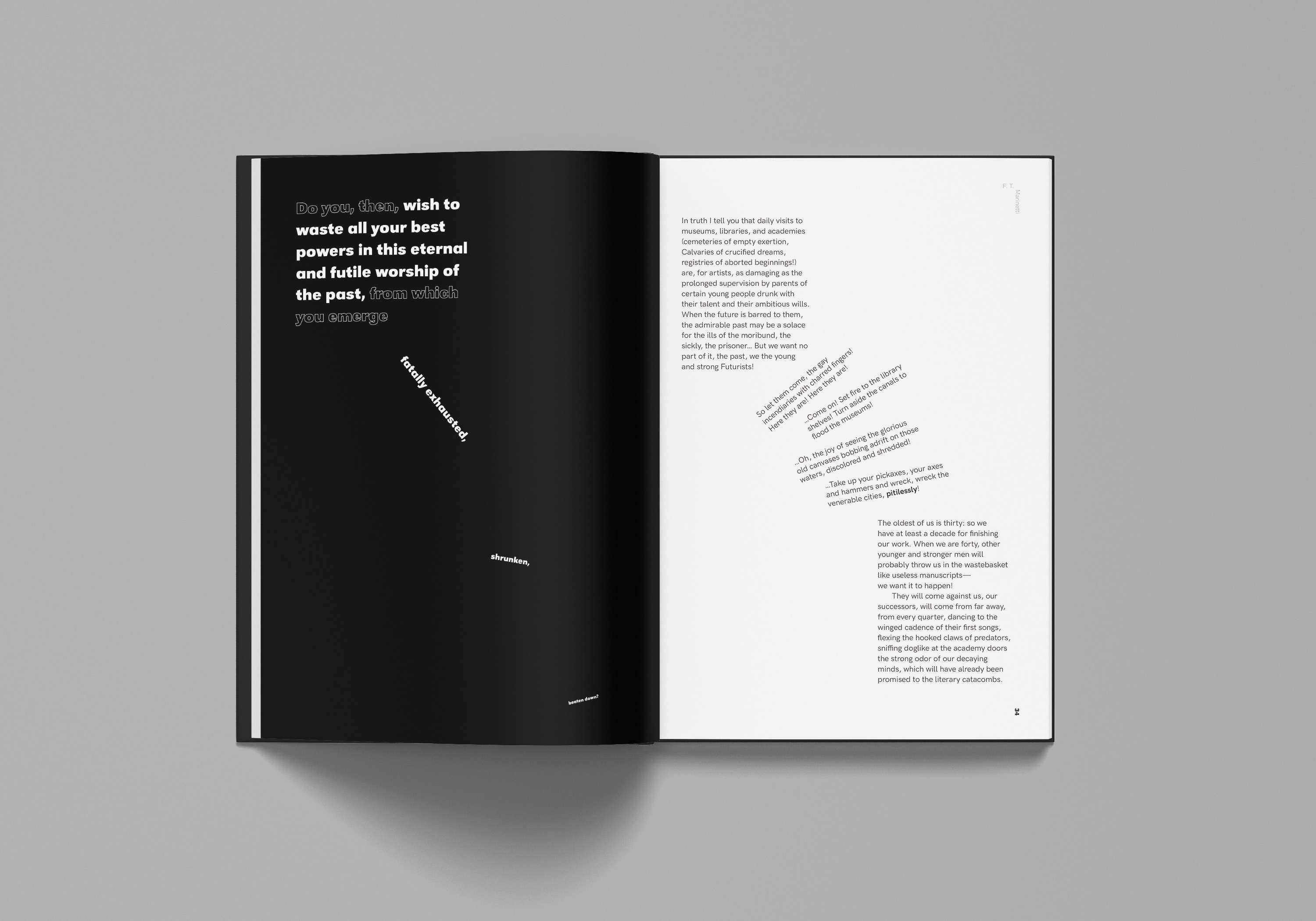 Editorial Design: The Founding and Manifesto of Futurism by Els Kenney