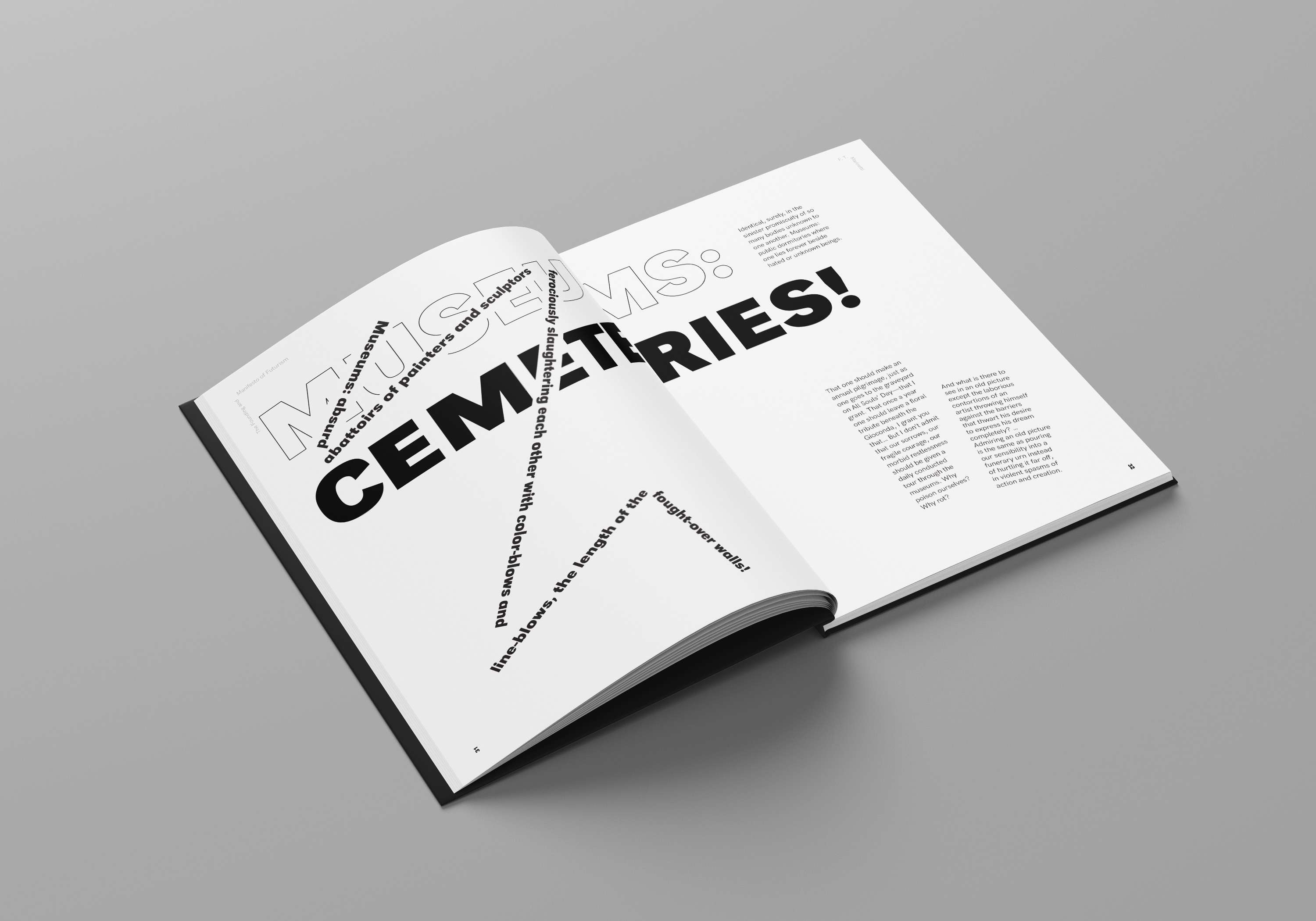 Editorial Design: The Founding and Manifesto of Futurism by Els Kenney