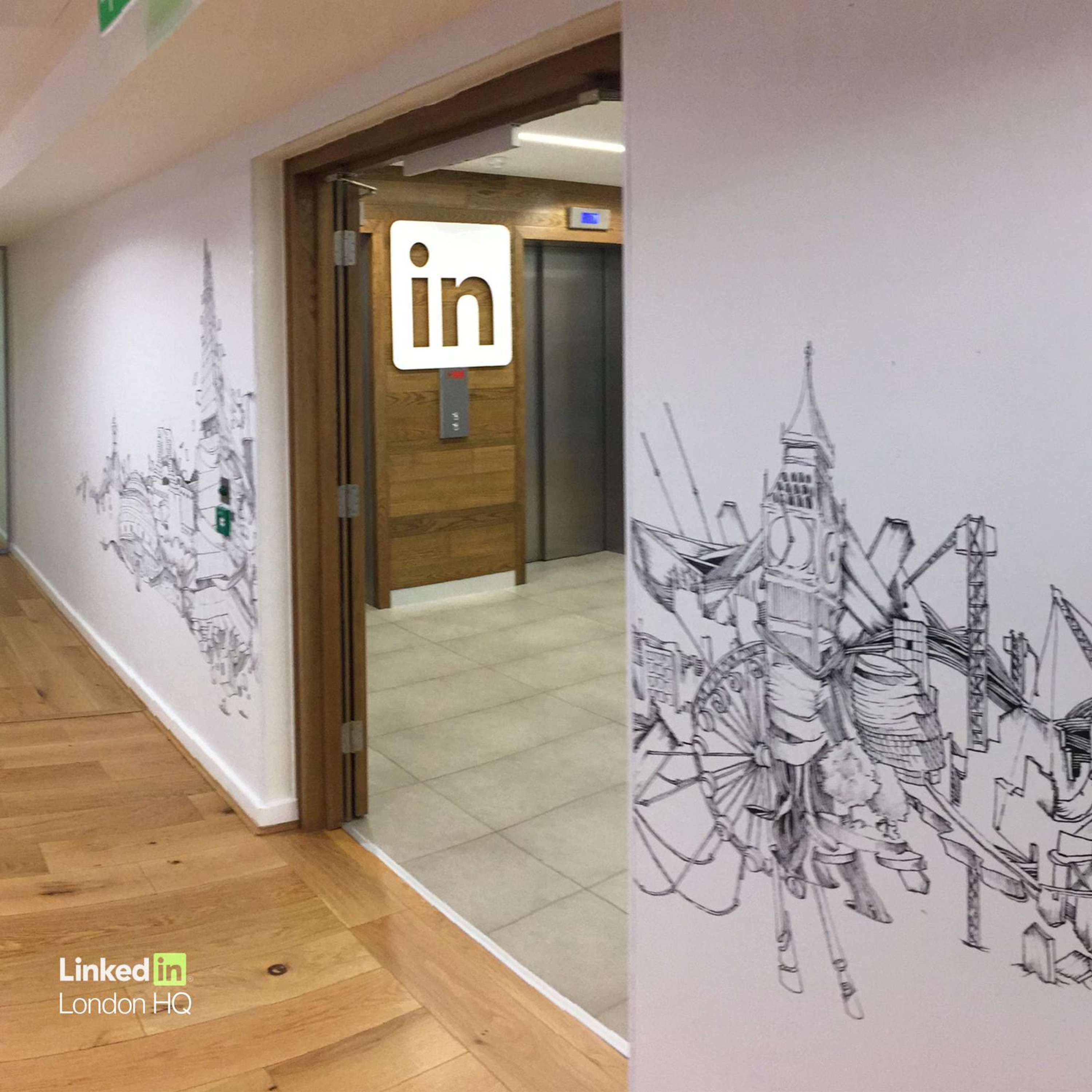 LinkedIn HQ - Murals by Damilola Artist