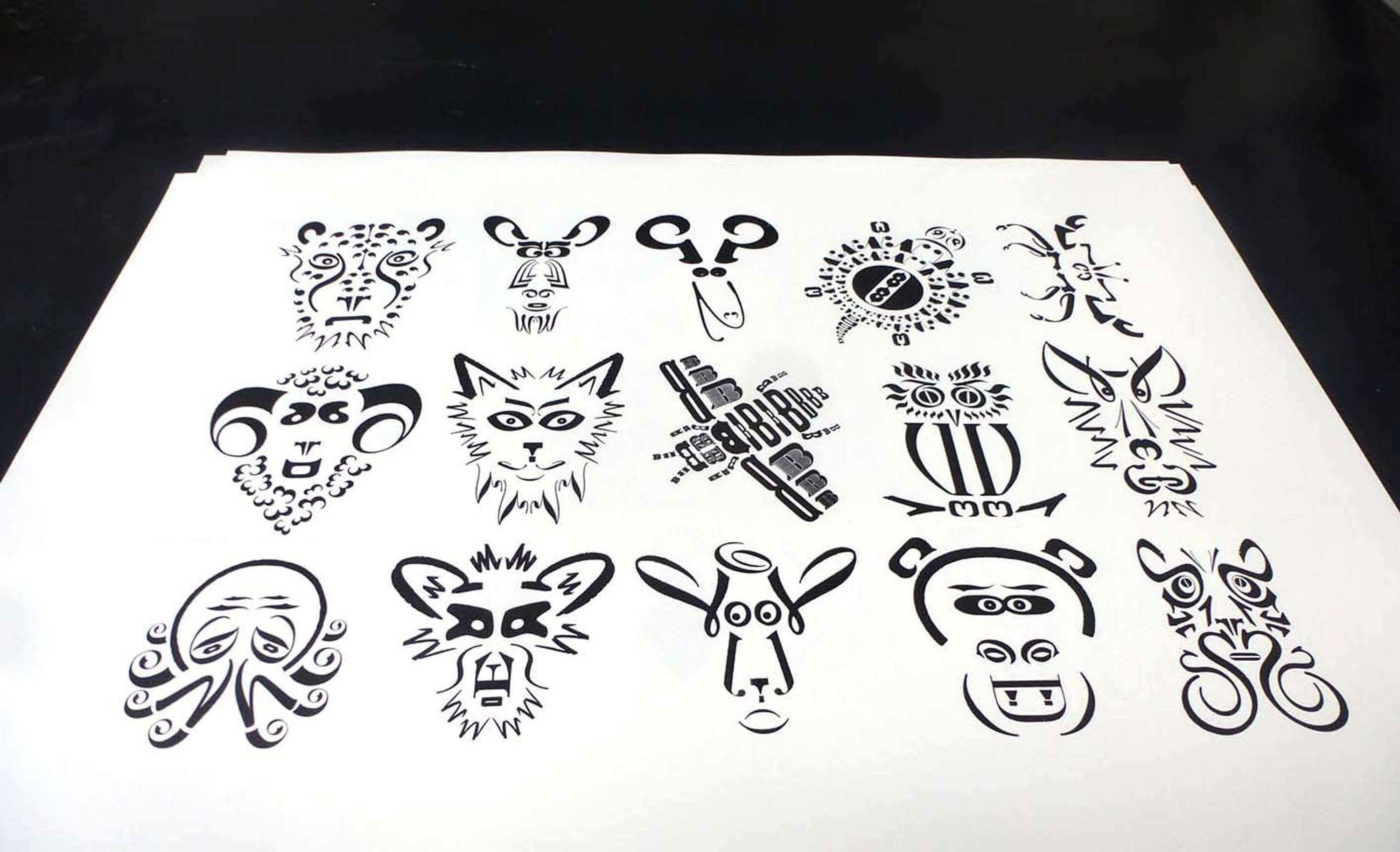 Typographic Specimens by andrew bainbridge