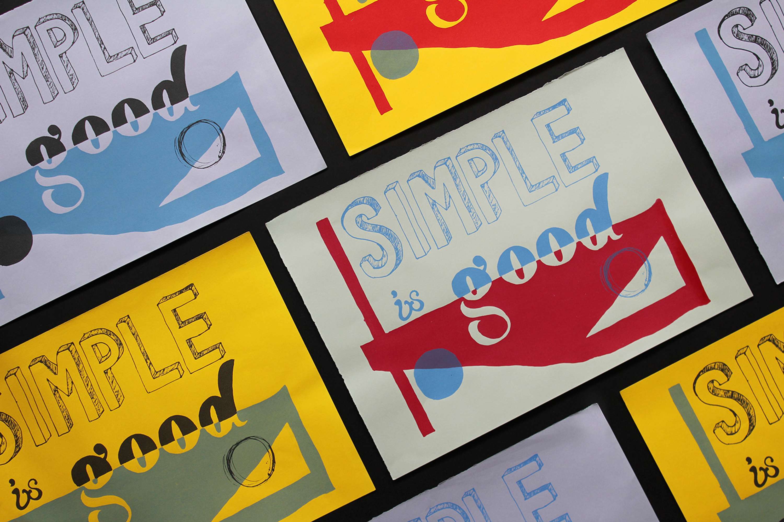 Simple is Good Screen Prints by Rhianne Connelly