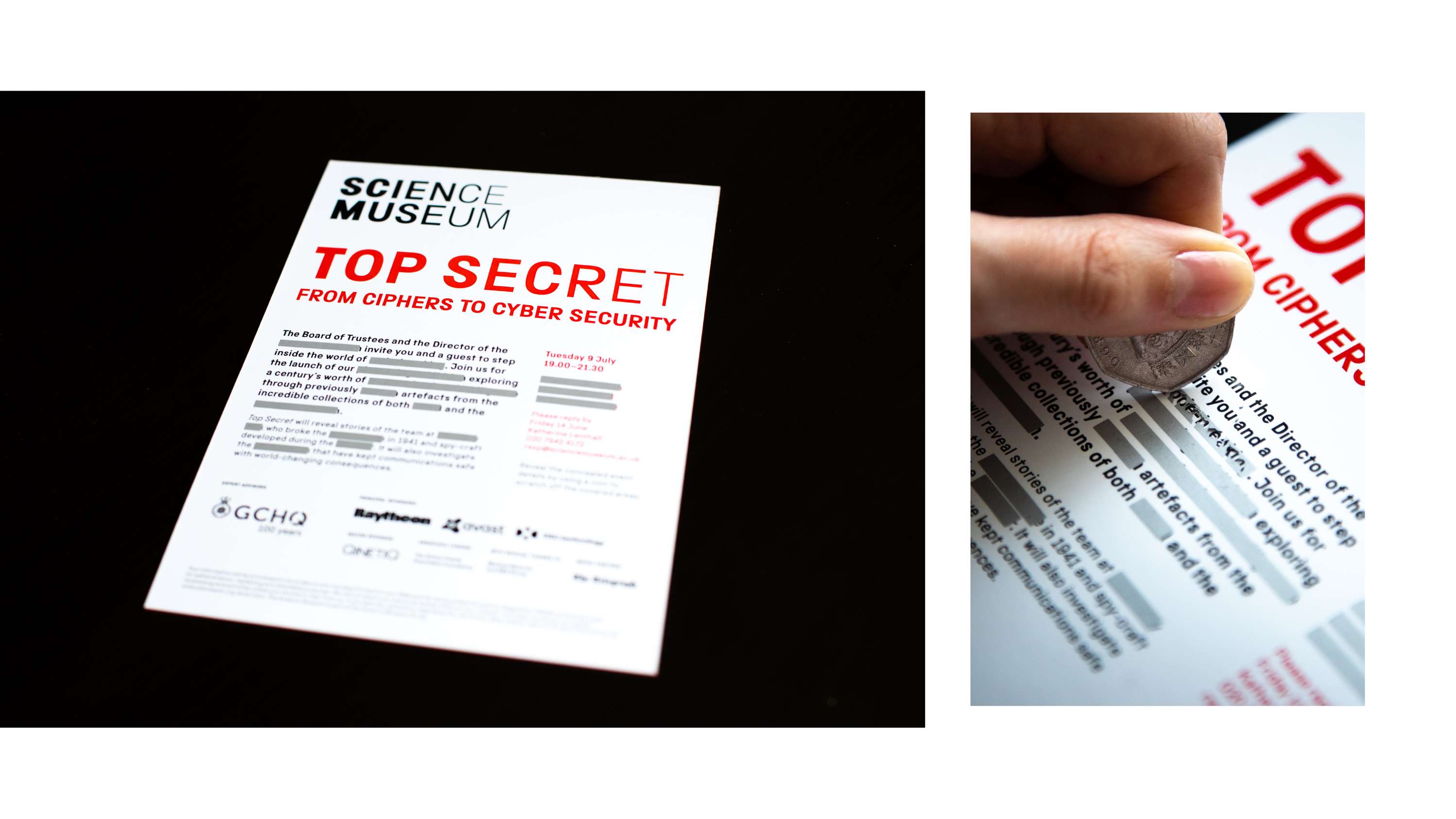 Science Museum Top Secret Campaign, Invite and Container by Abigail Green