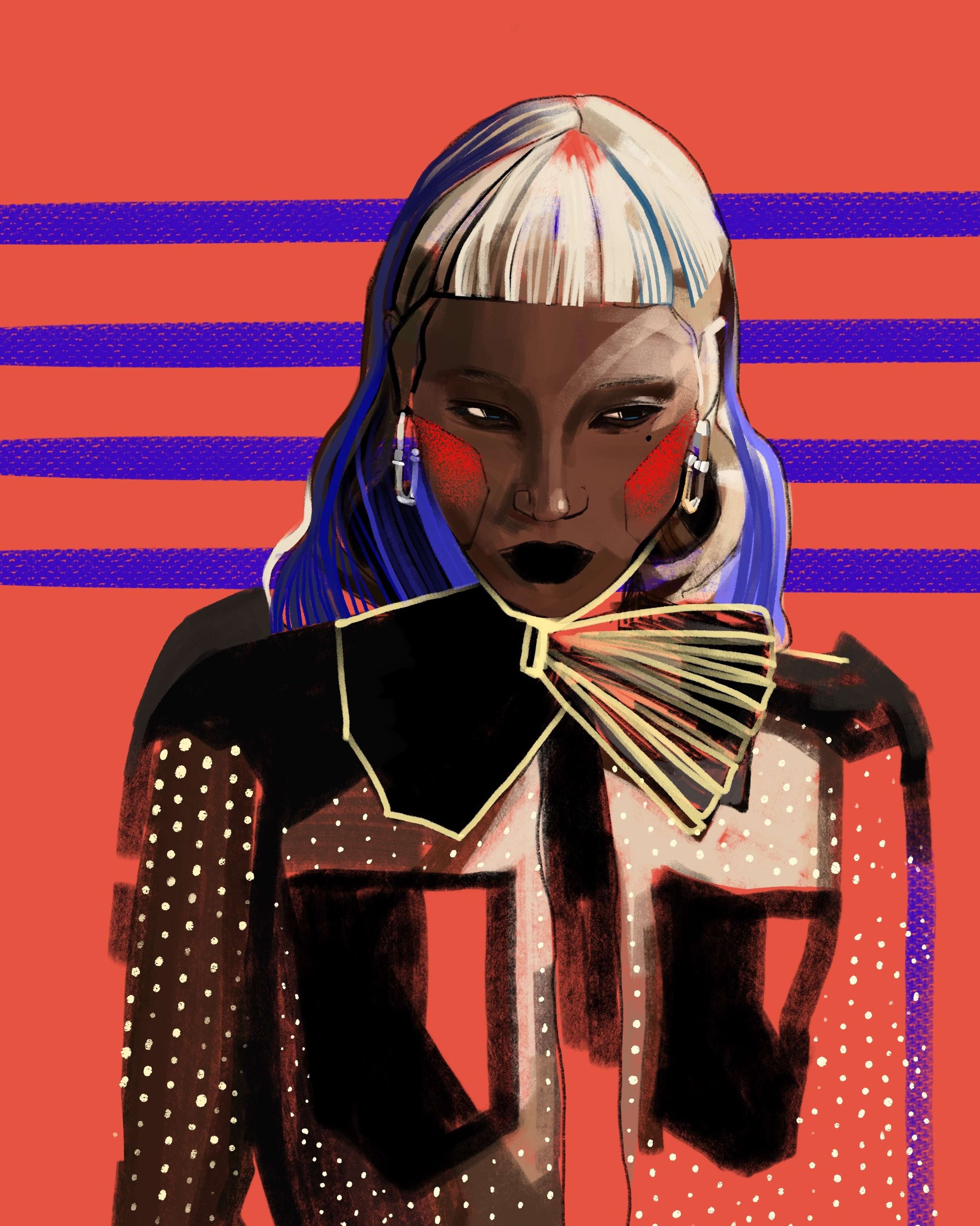 SOOJMOOJ Portrait / Using Procreate by NADIN ROSLAVTEVA