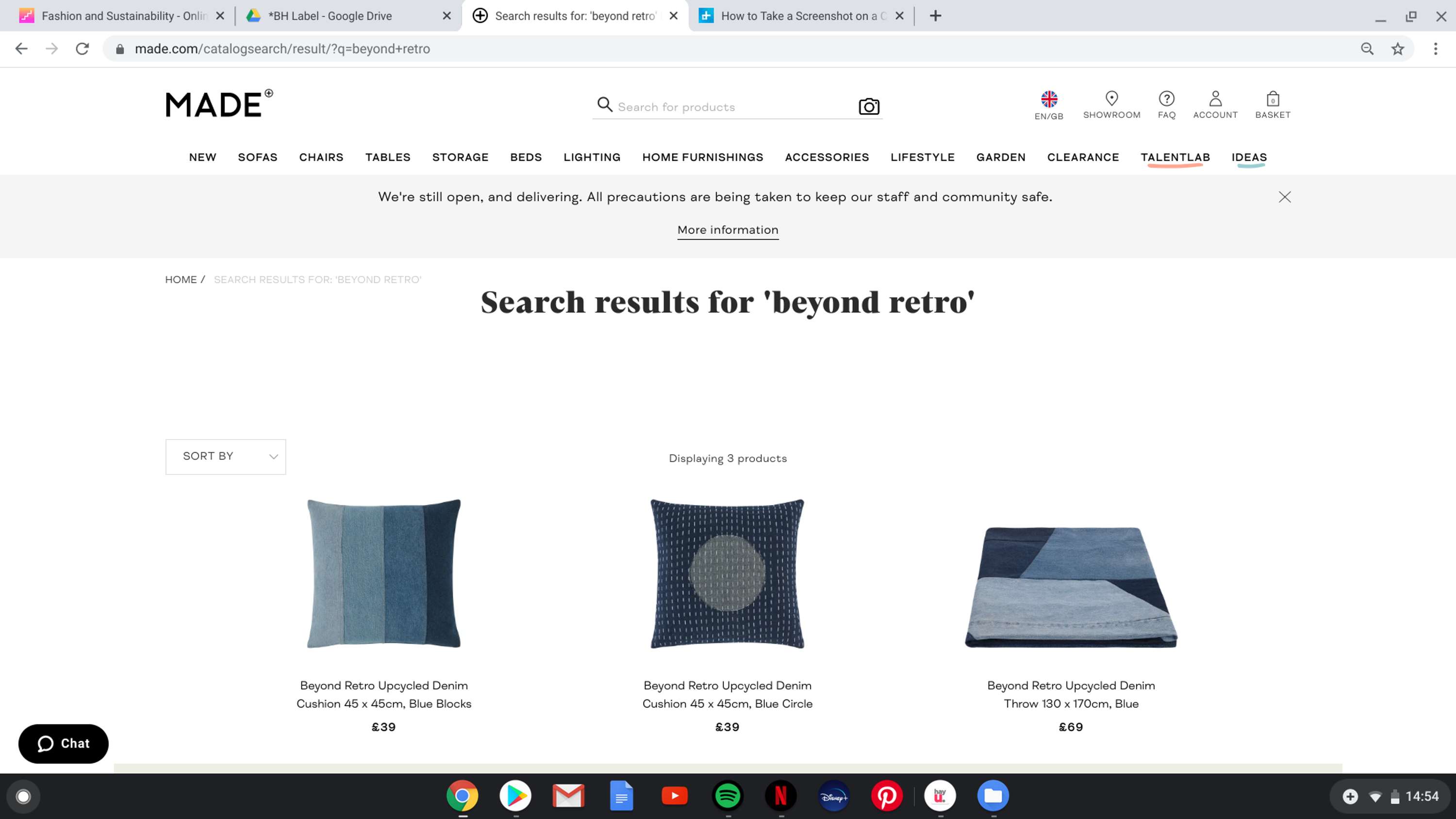 Beyond Retro x Made.com Collaboration by Gemma Goldstone