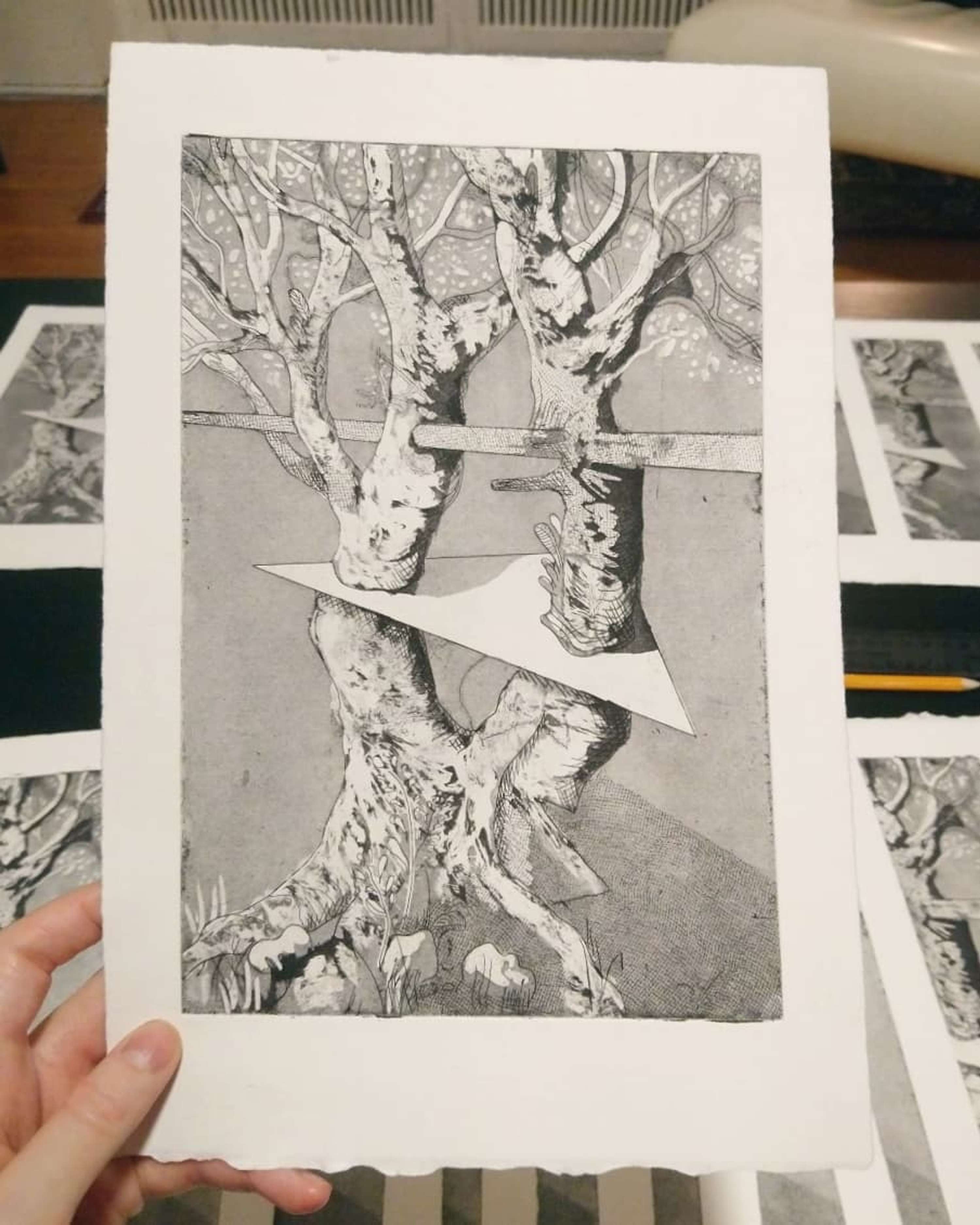 Printmaking: Geometric Shapes and Natural Forms by Ella Chedburn