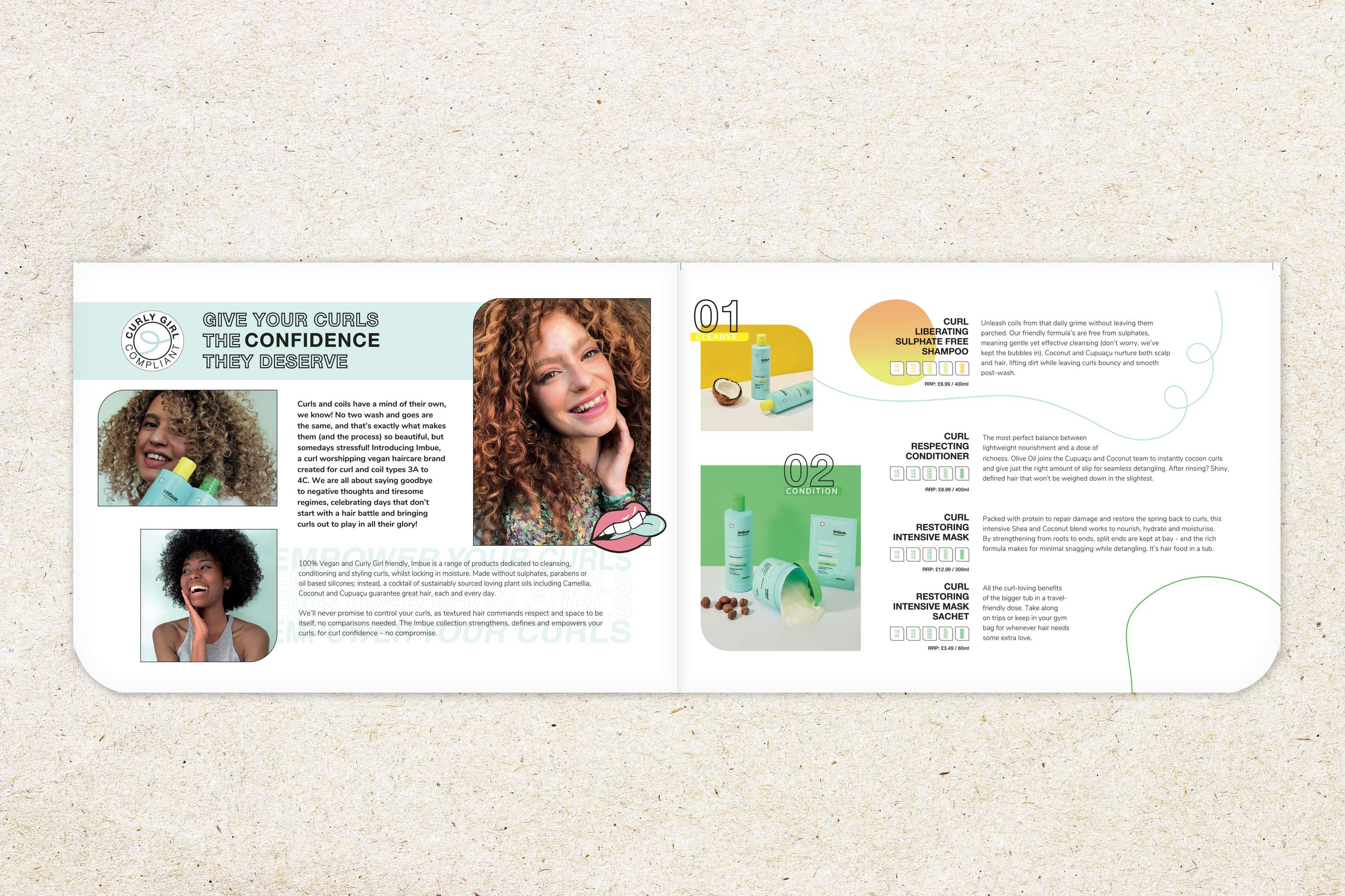 Imbue Curls Launch Printed Release by Heather Hamilton Saunders