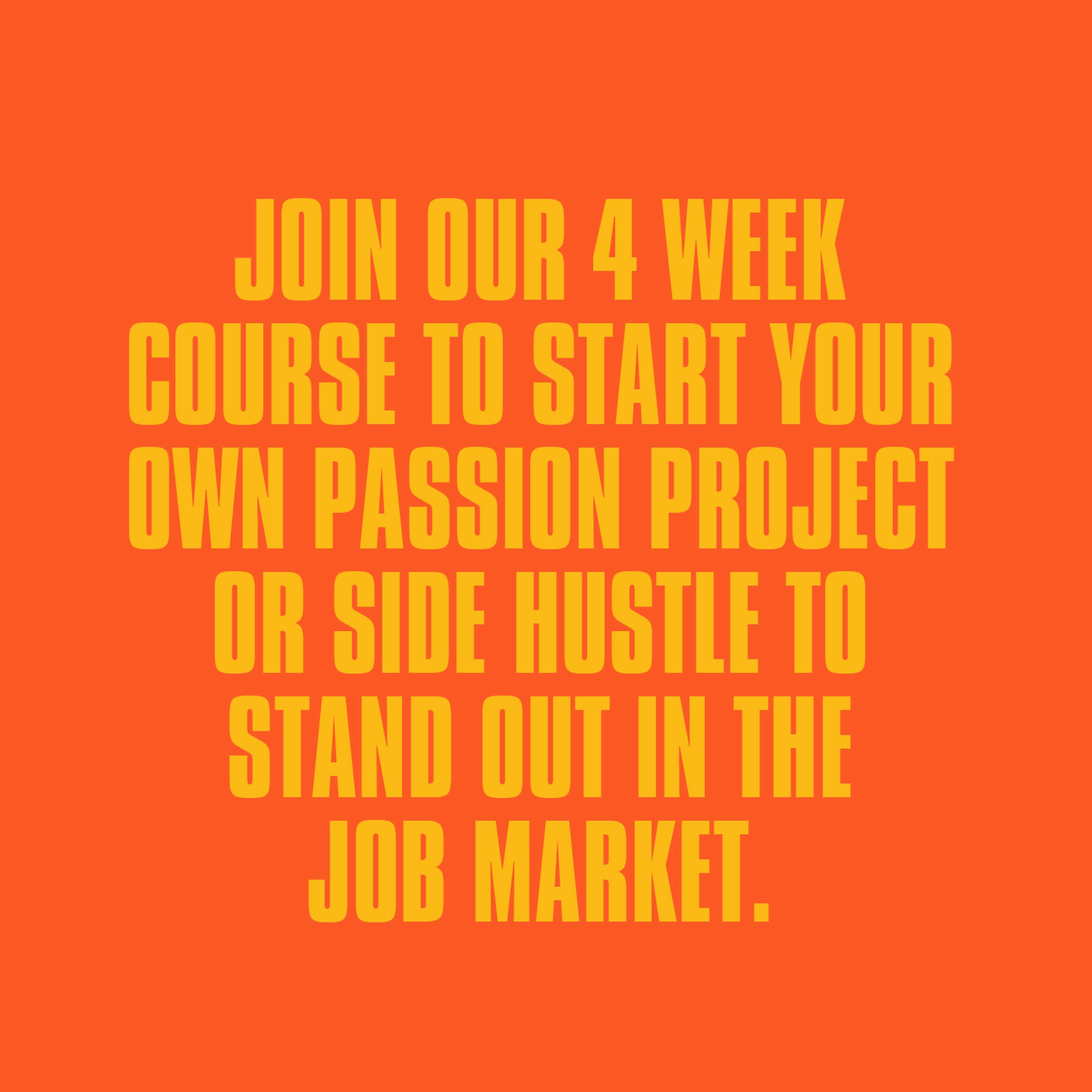 MORE THAN A GRAD - LAUNCH YOUR OWN PASSION PROJECT by F*ck Being Humble