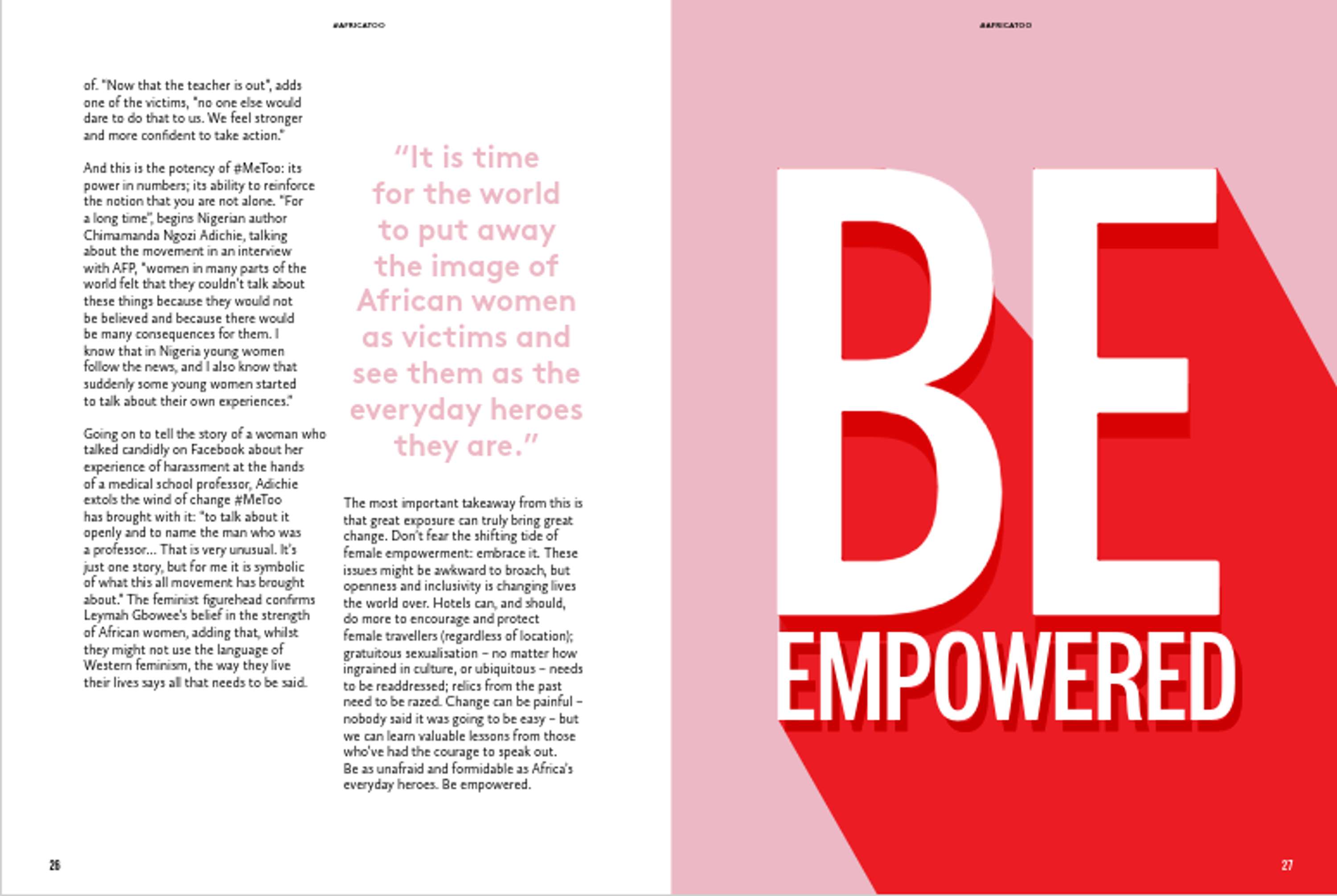 Content editing // Beyond: Empowered - print magazine (2018) by Katie Palmer