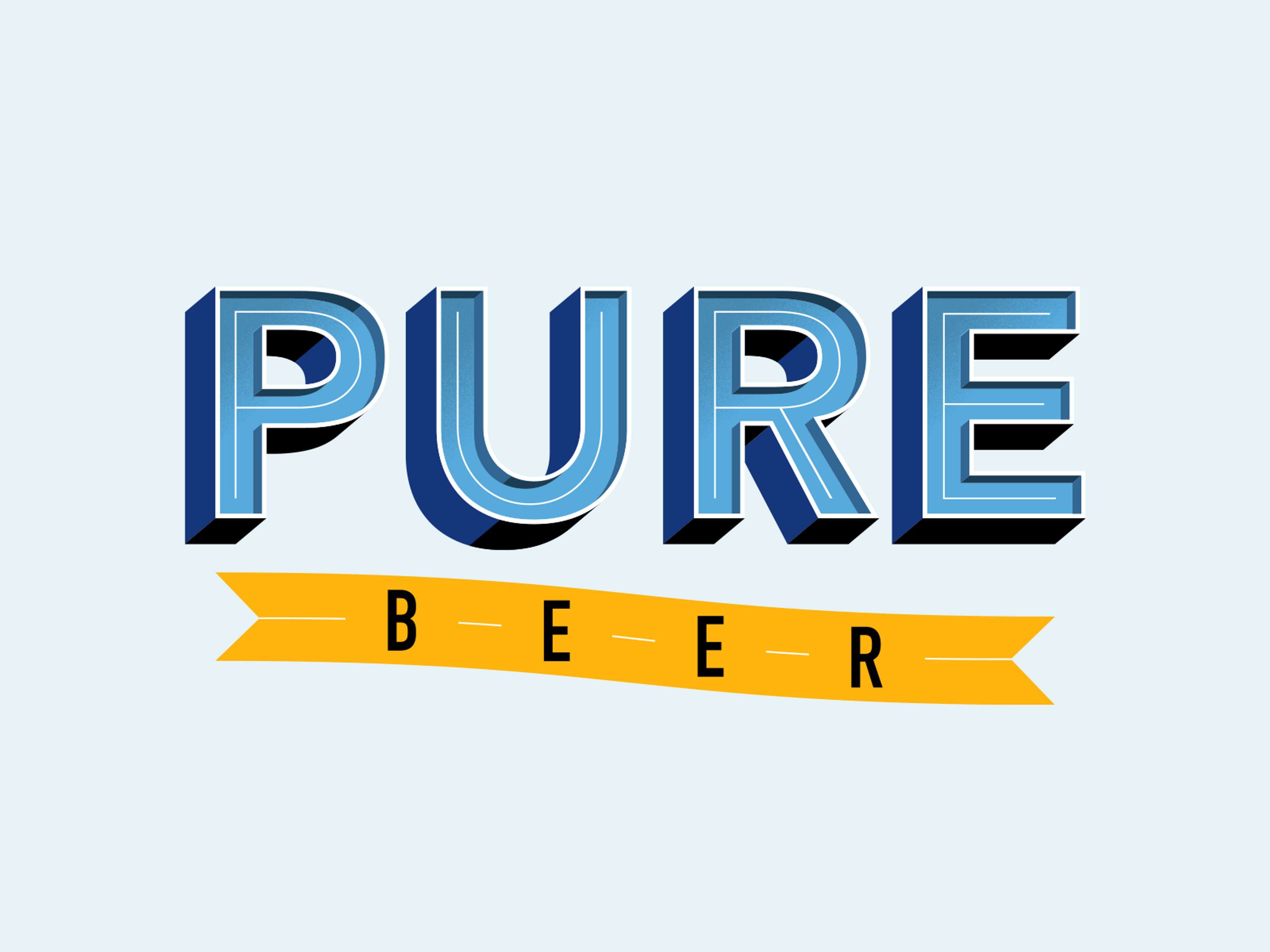 Pure Beer Branding by Matthew Blick