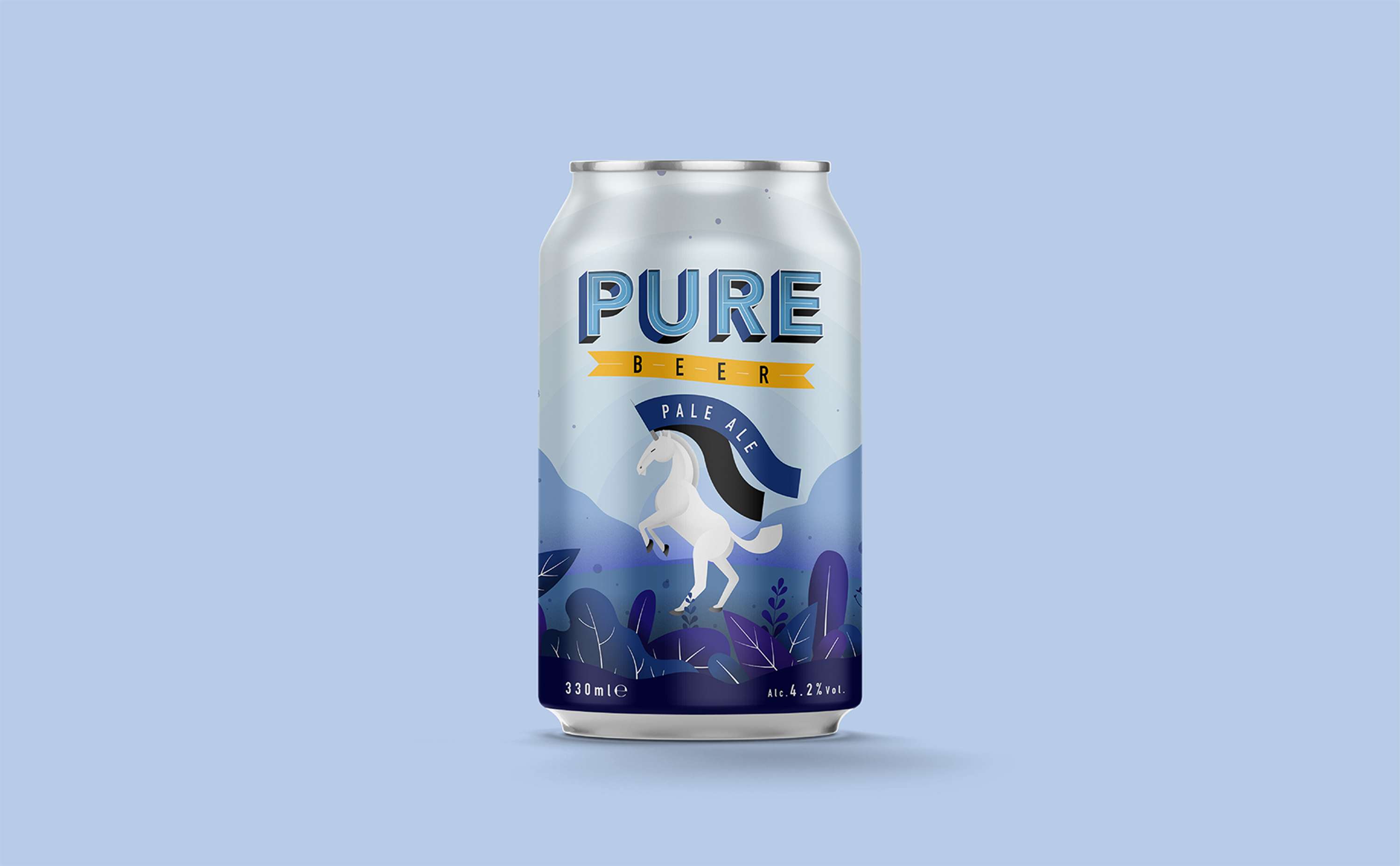 Pure Beer Branding by Matthew Blick
