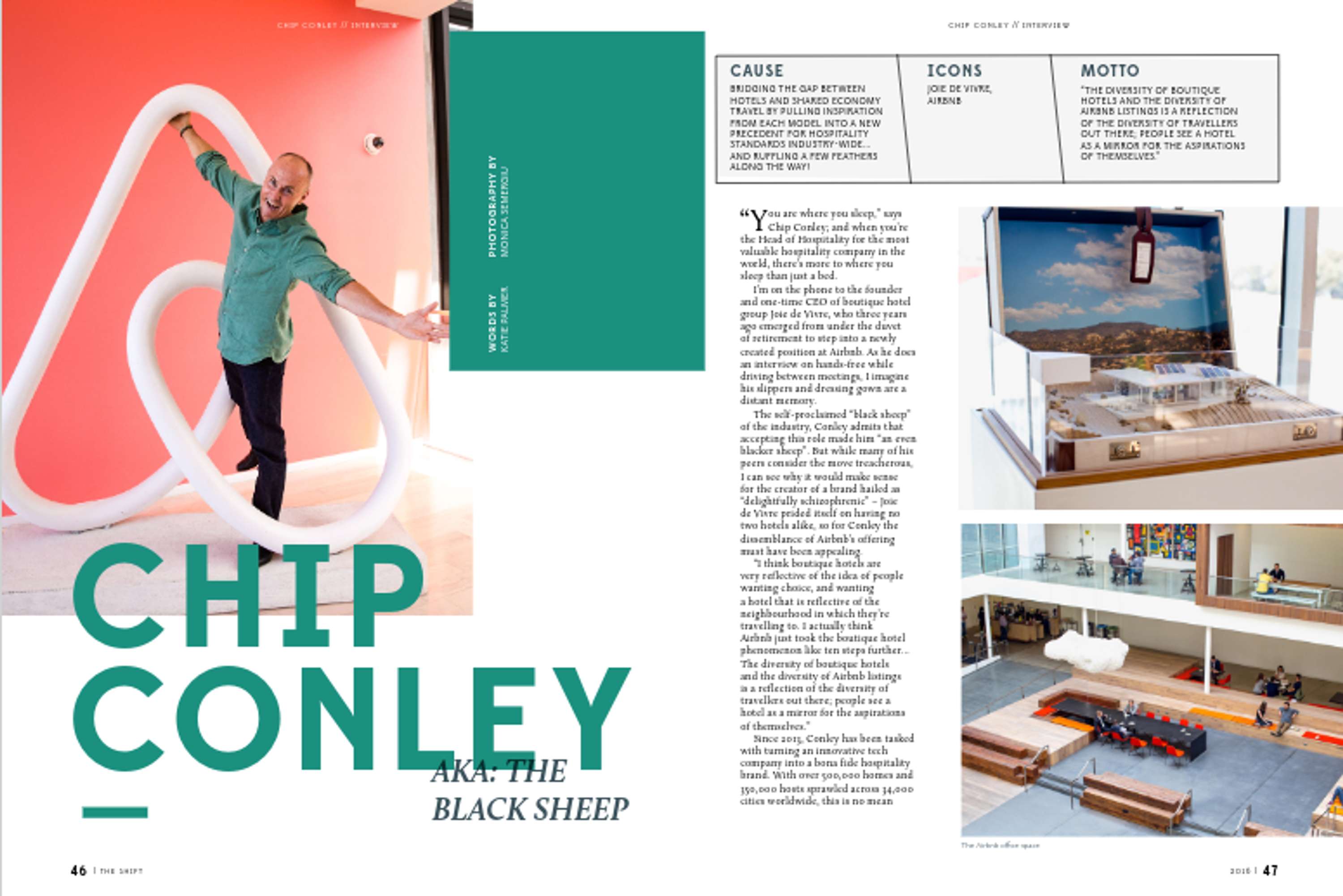 Content writing // Interview with Chip Conley (2017) by Katie Palmer