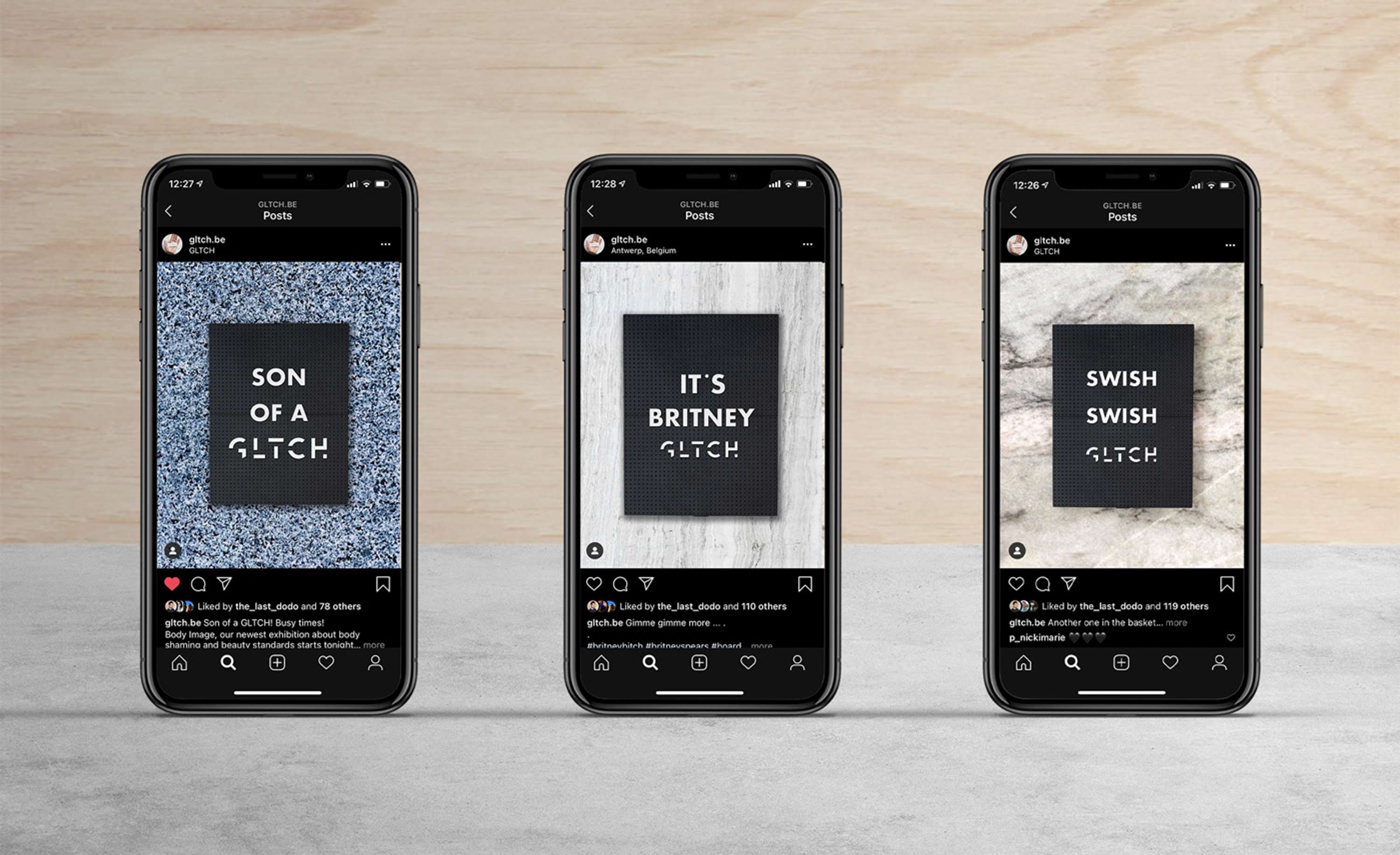 Visual Identity for GLTCH Gallery by Xavier Segers