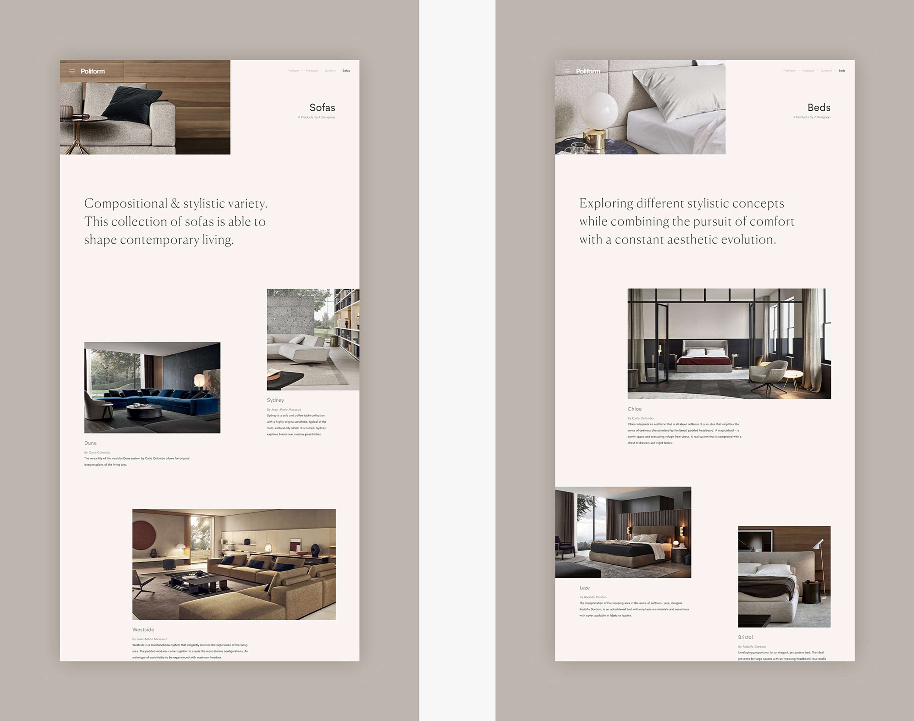 Poliform Redesign Concept by Emily Lodge