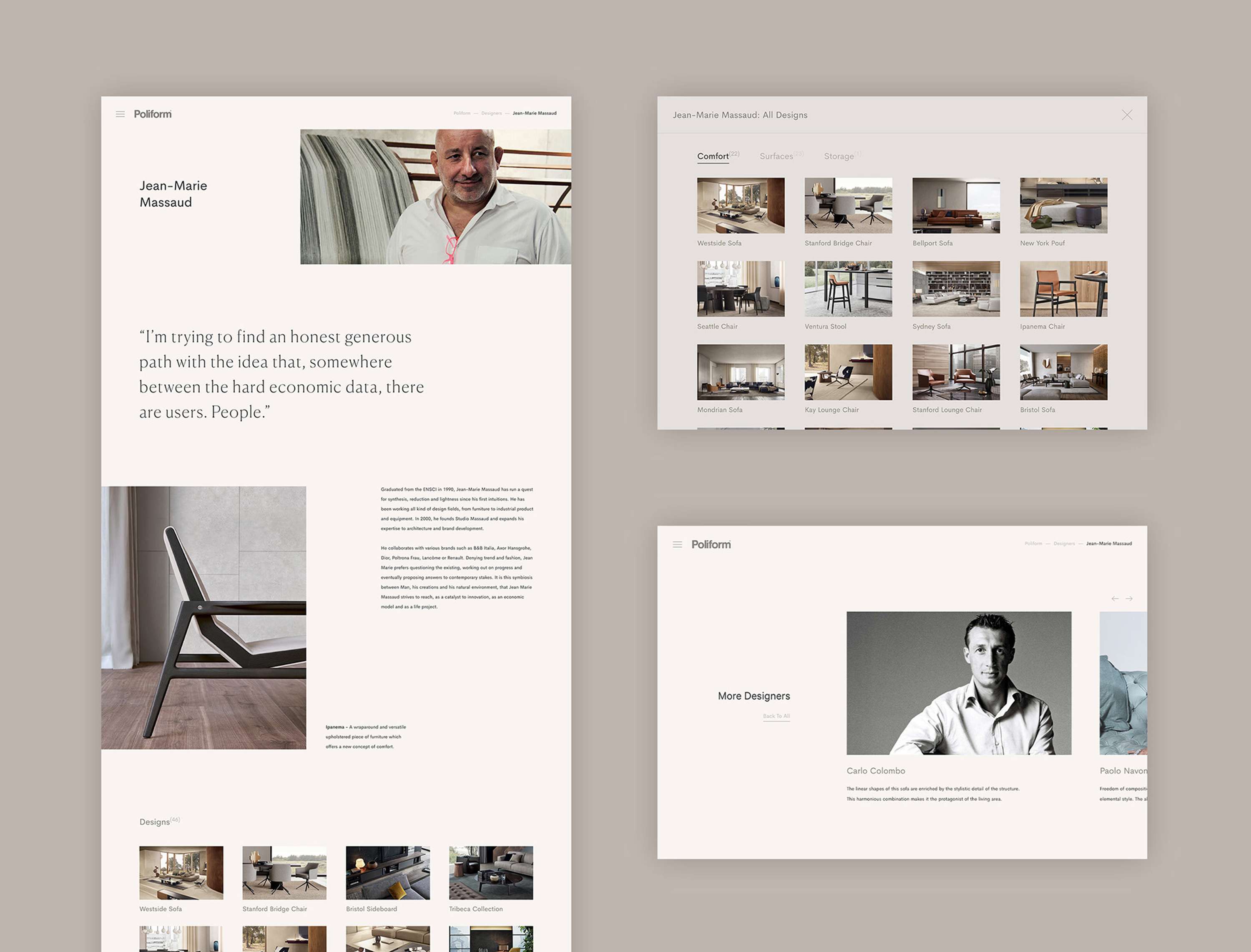 Poliform Redesign Concept by Emily Lodge