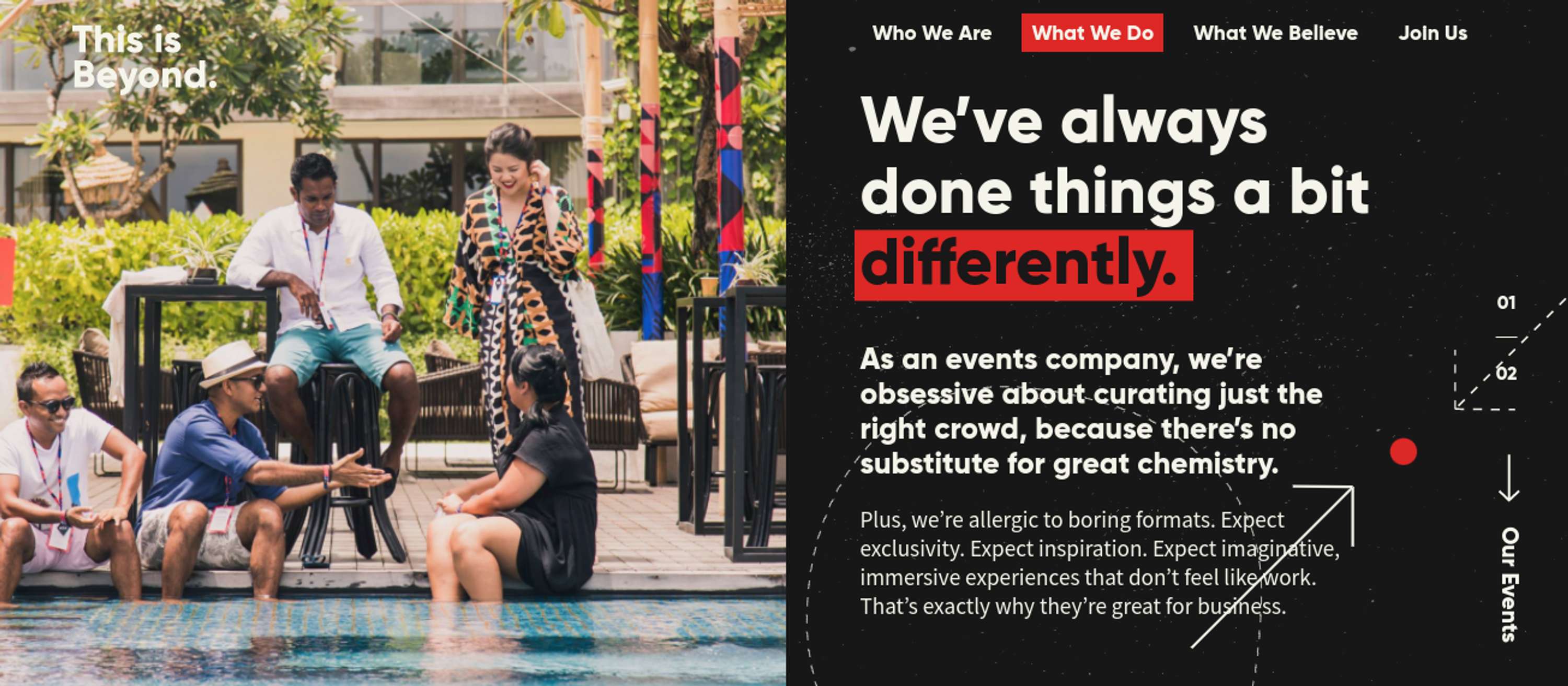 Copywriting // This is Beyond website (2019) by Katie Palmer