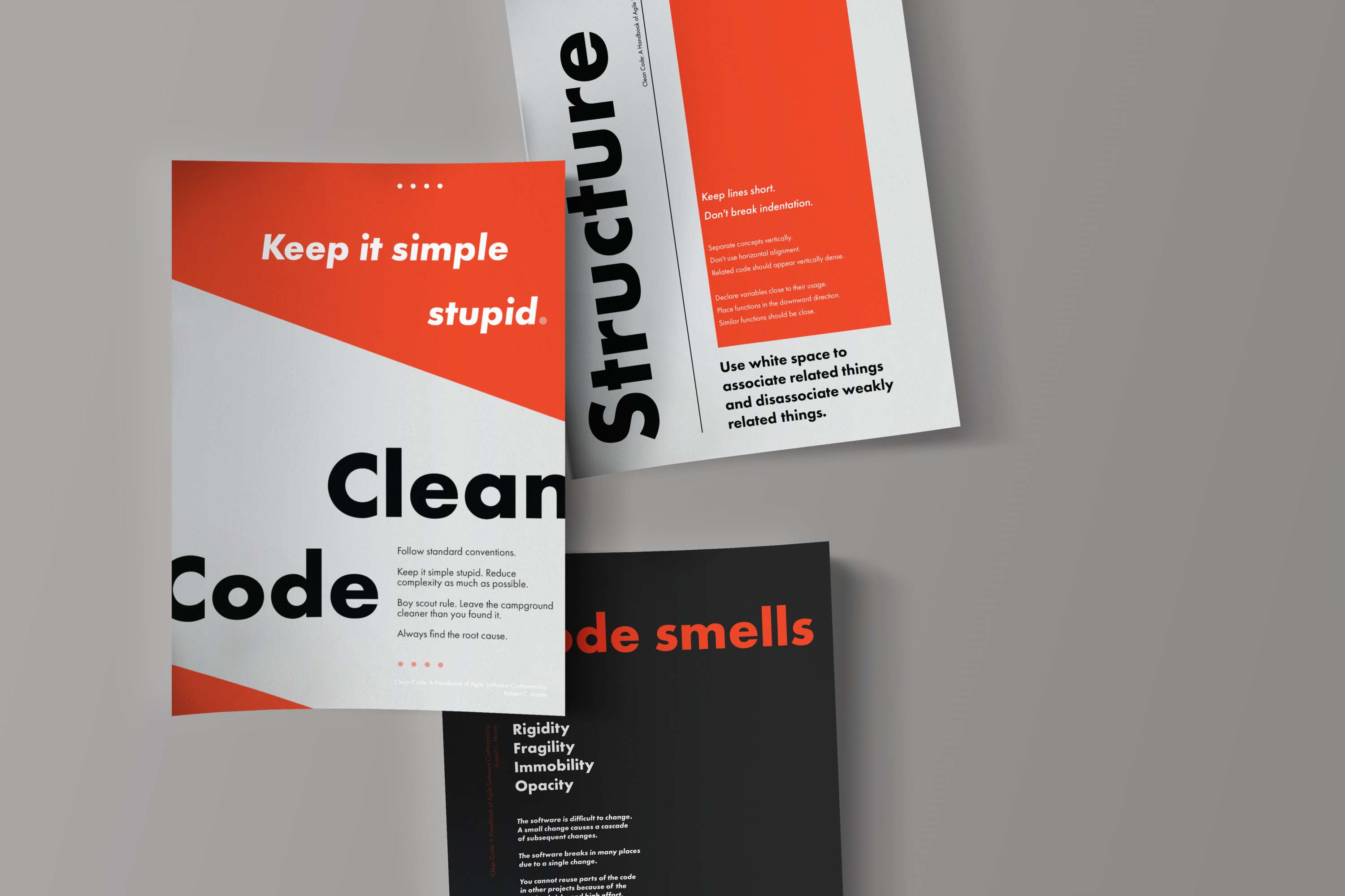 Clean code poster by Kinga Baxter