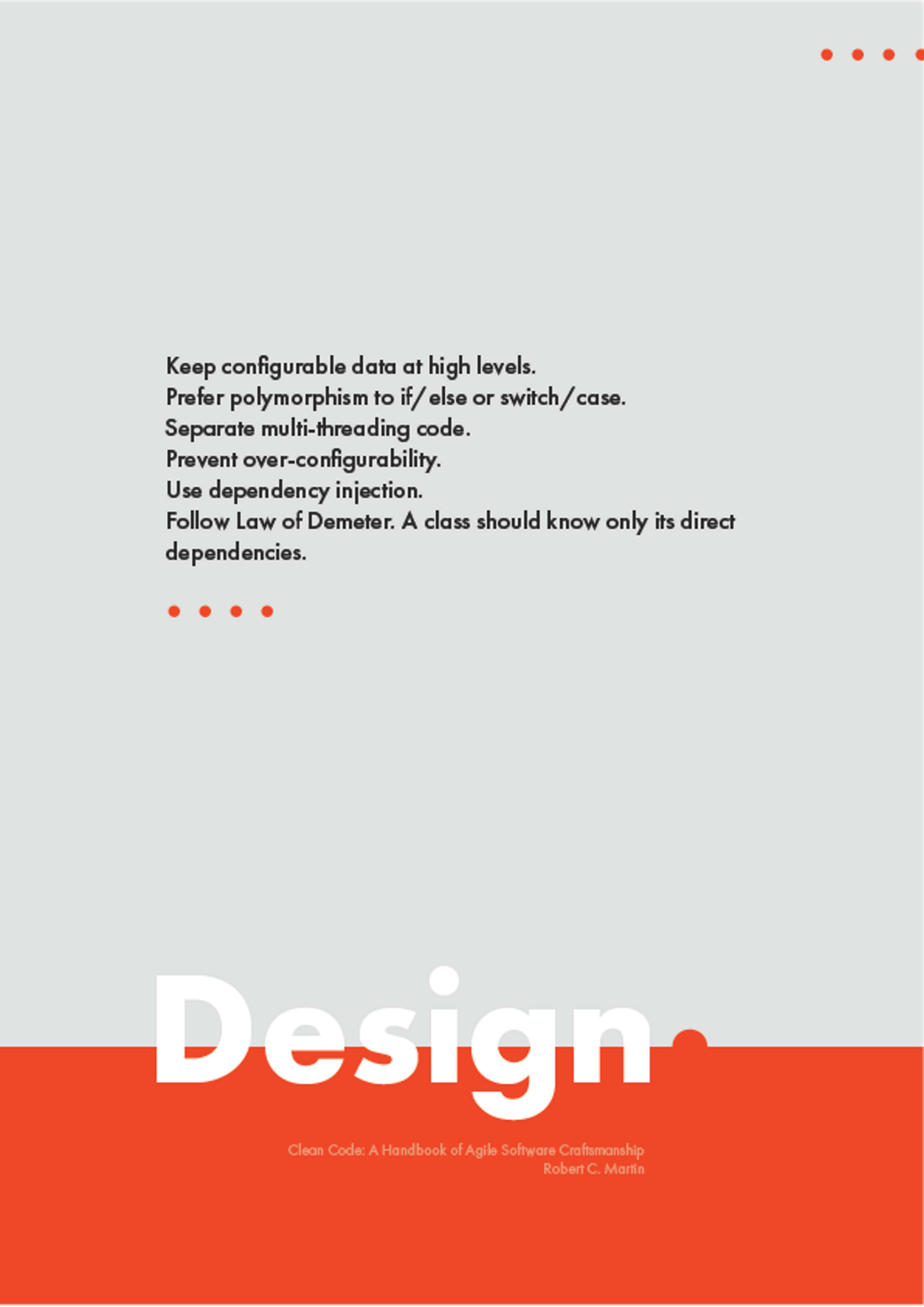 Clean code poster by Kinga Baxter