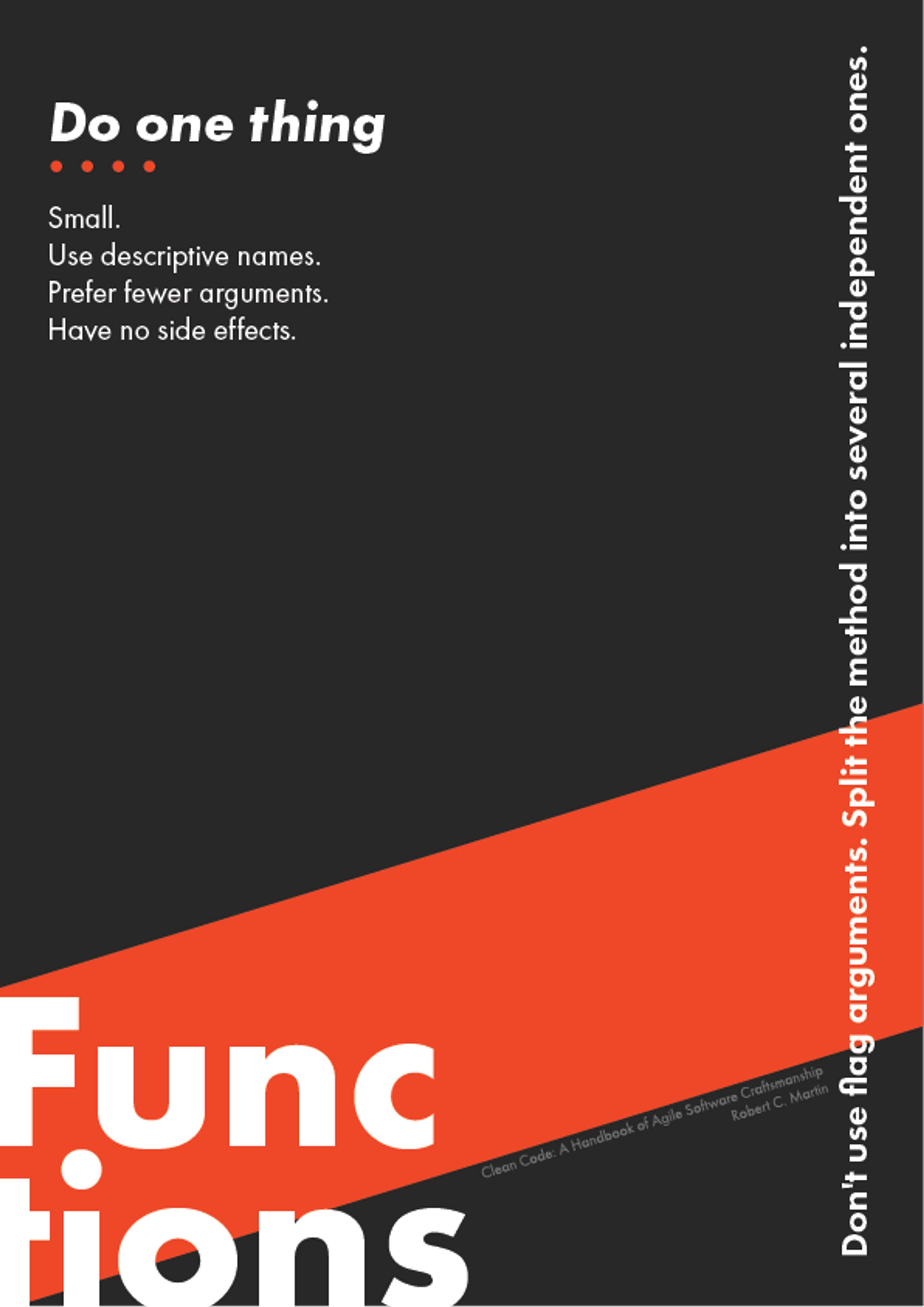 Clean code poster by Kinga Baxter