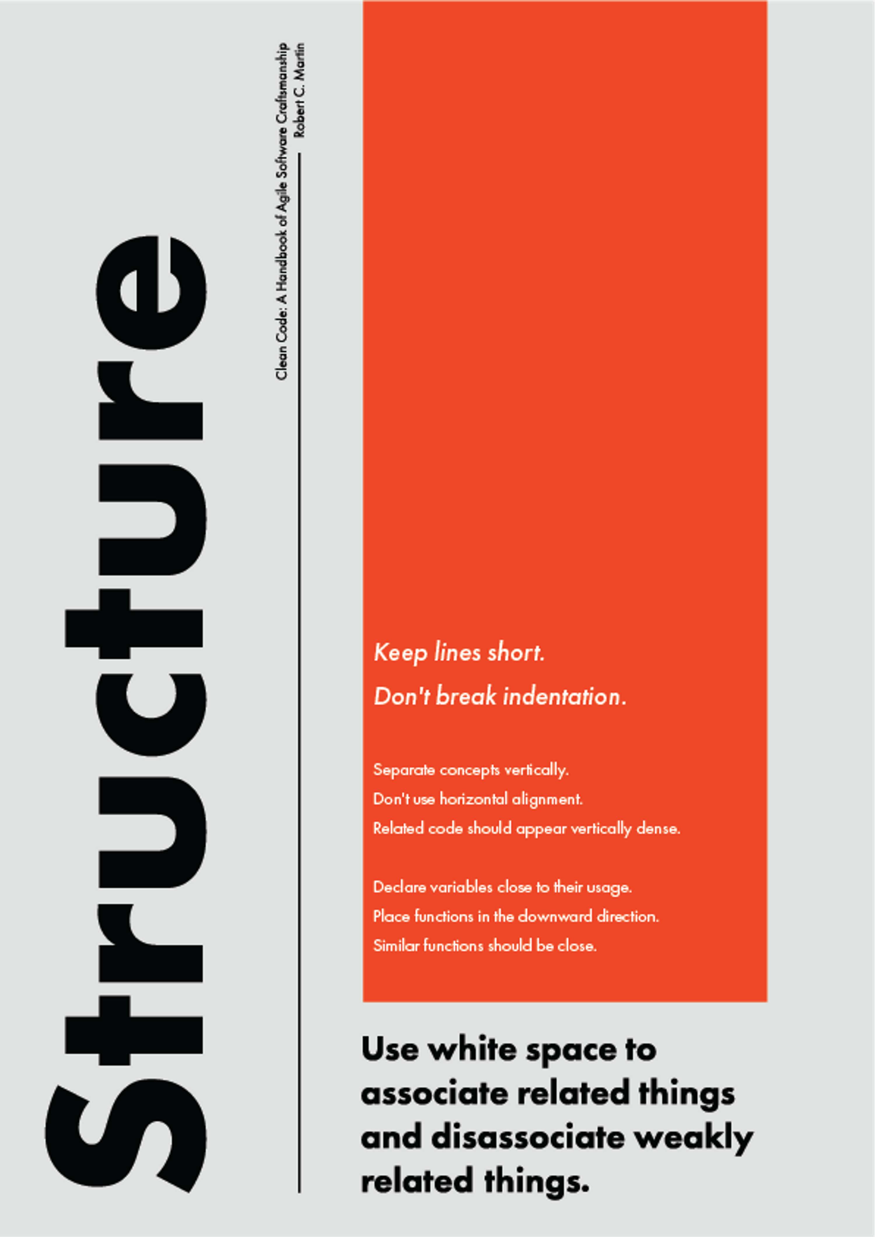 Clean code poster by Kinga Baxter
