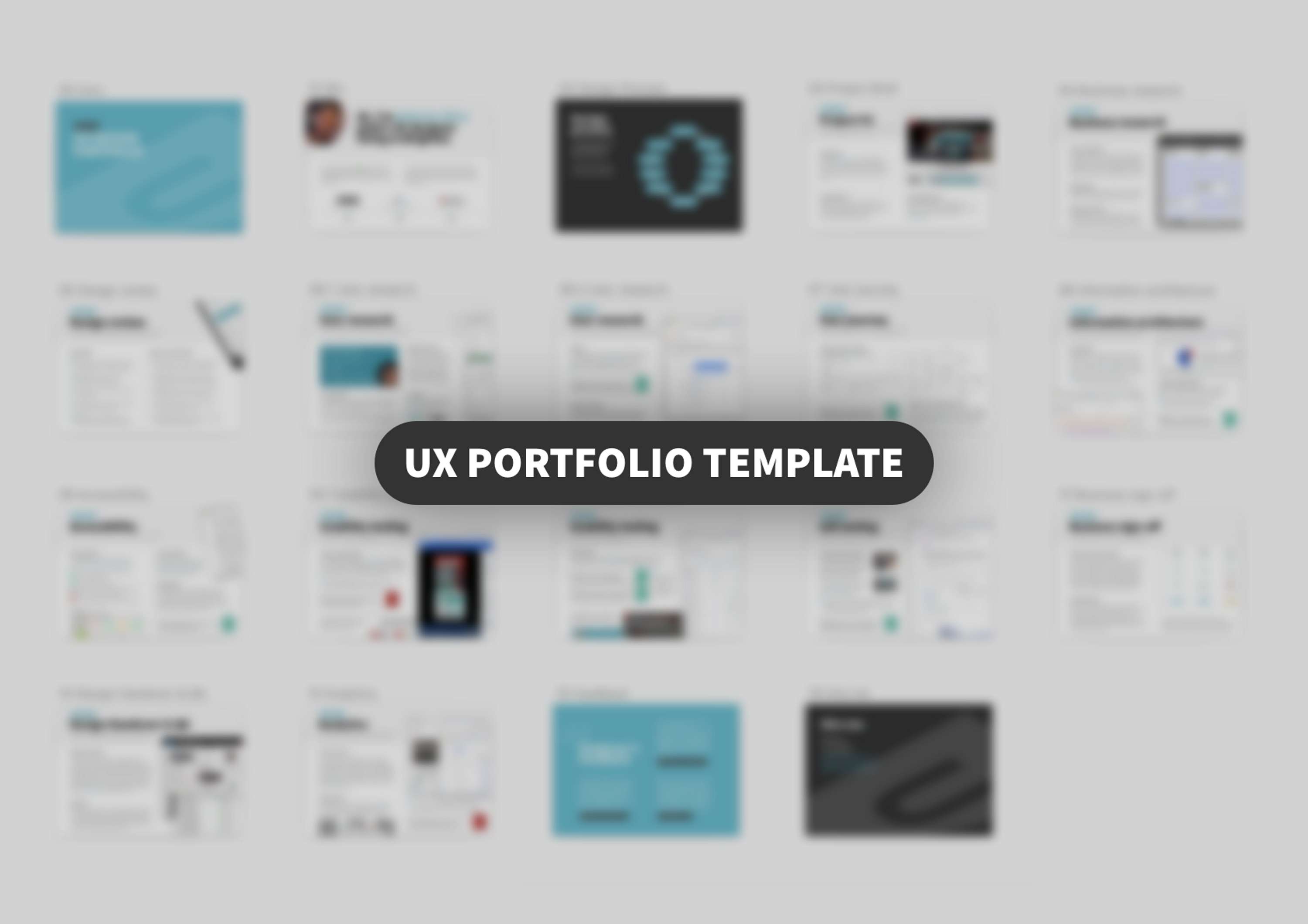 UX Designer's Portfolio template by Sergei Golubev