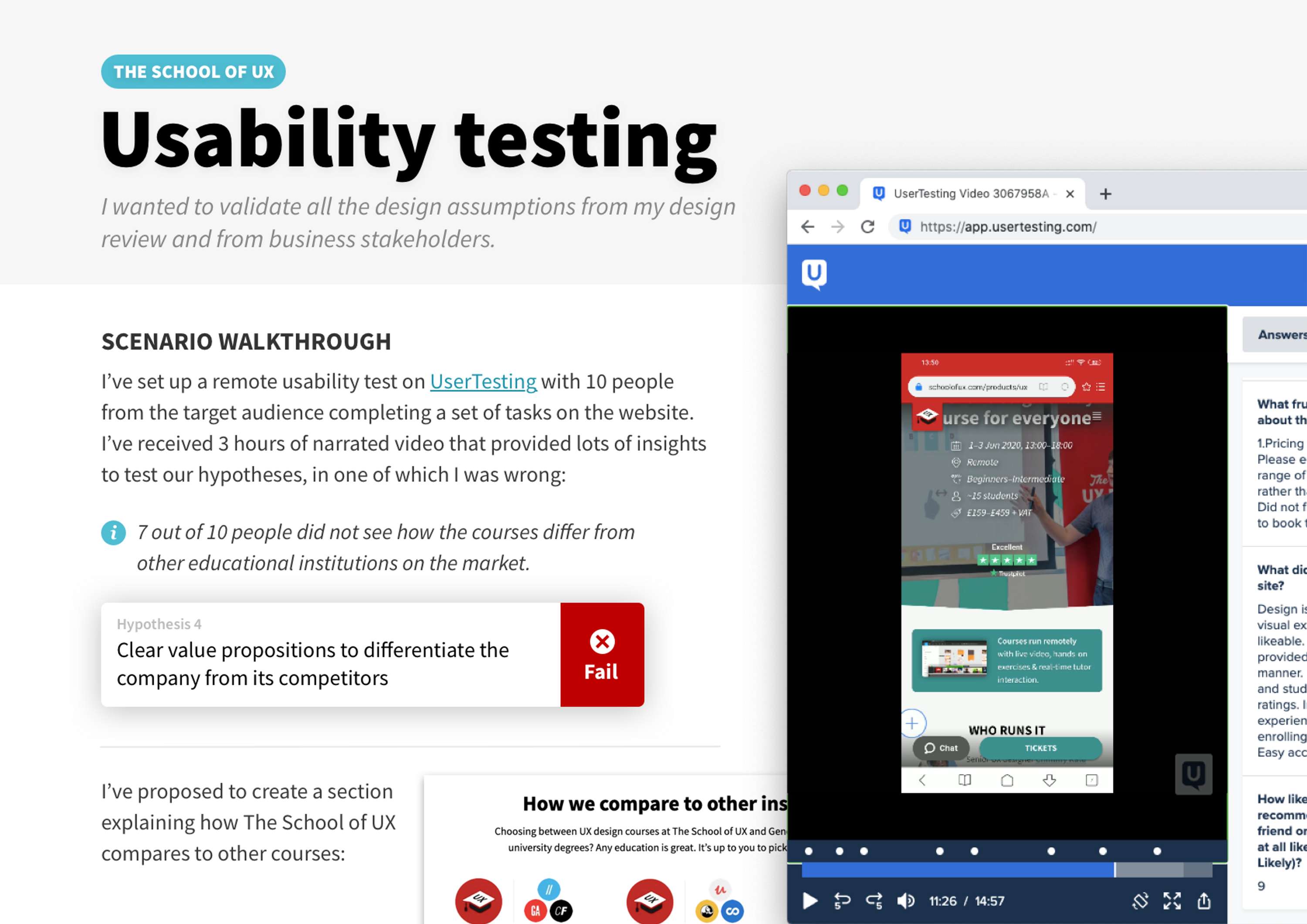 UX Designer's Portfolio template by Sergei Golubev