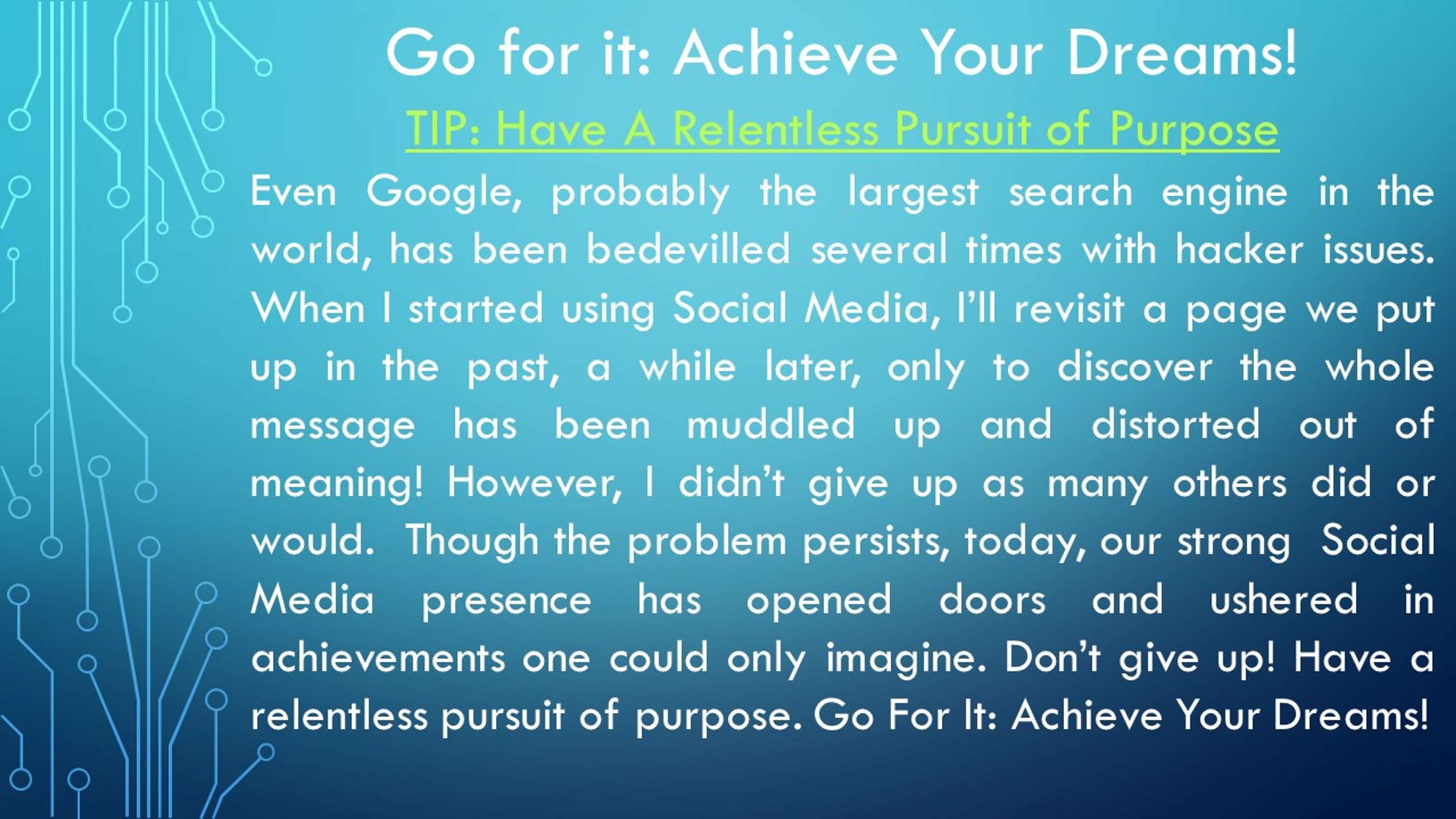 Go For It: Achieve Your Dreams! by Bode Ayodele