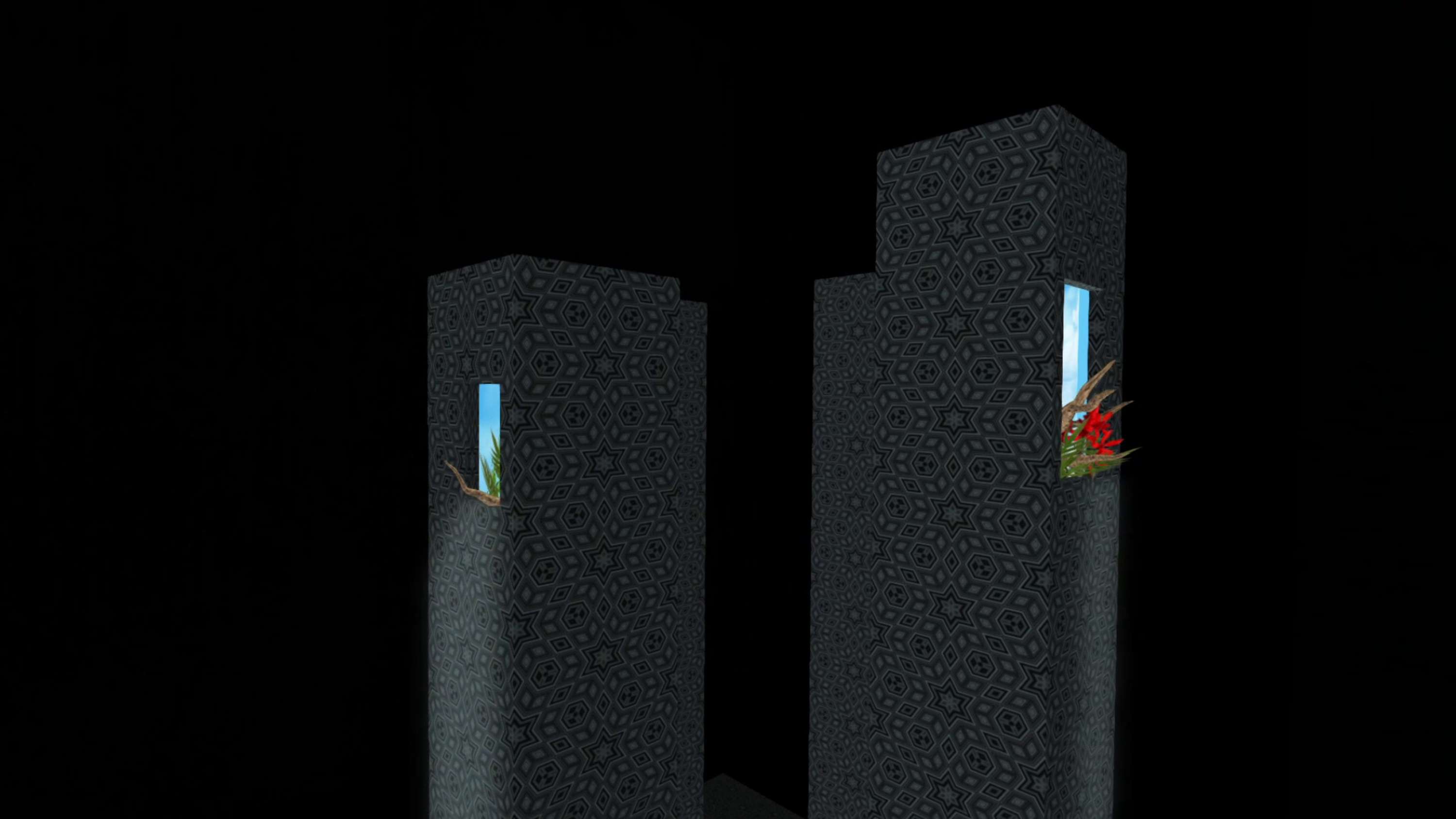 out of isolation came forth light - one example video work by Tess Baxter