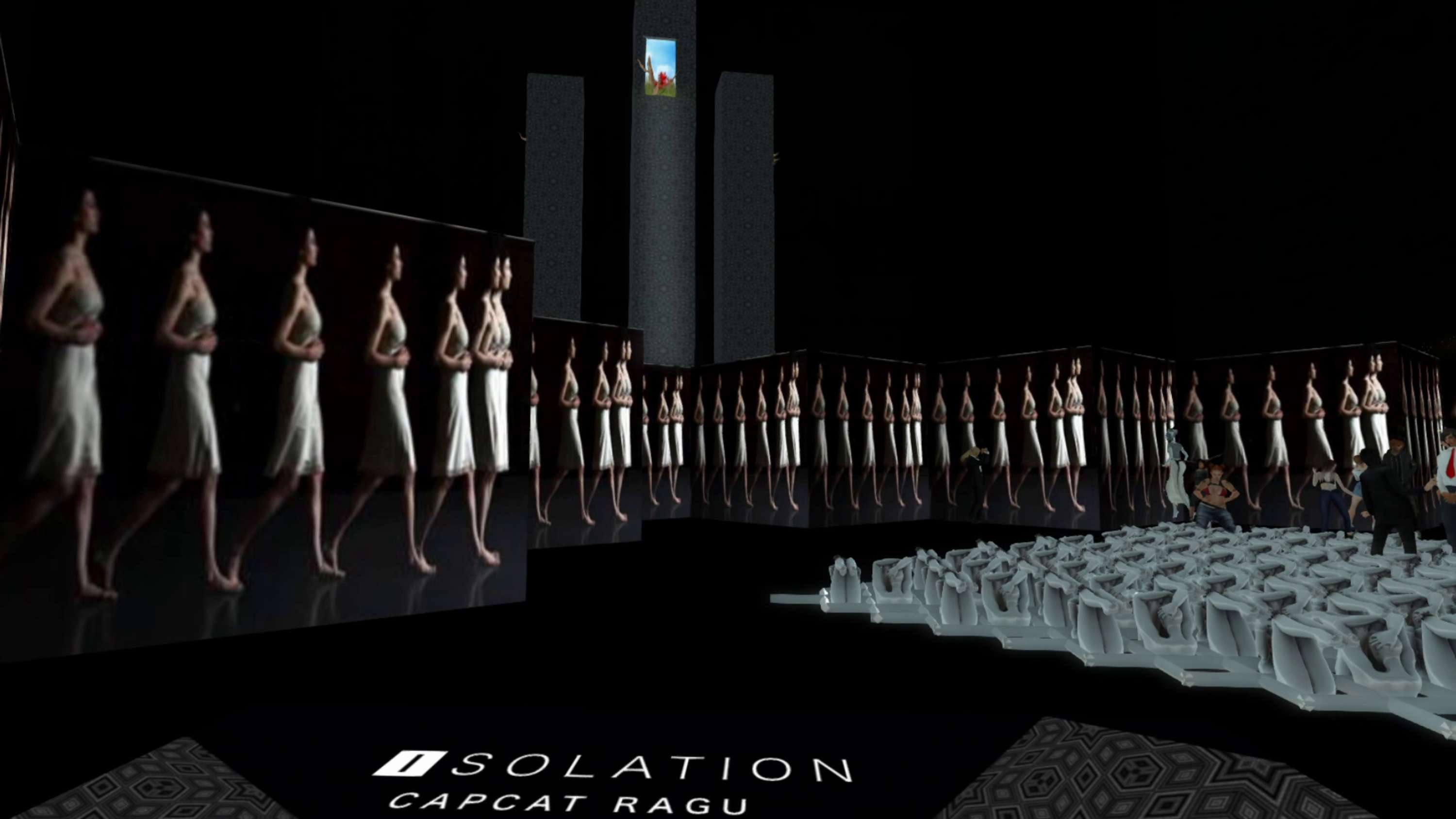 out of isolation came forth light - one example video work by Tess Baxter