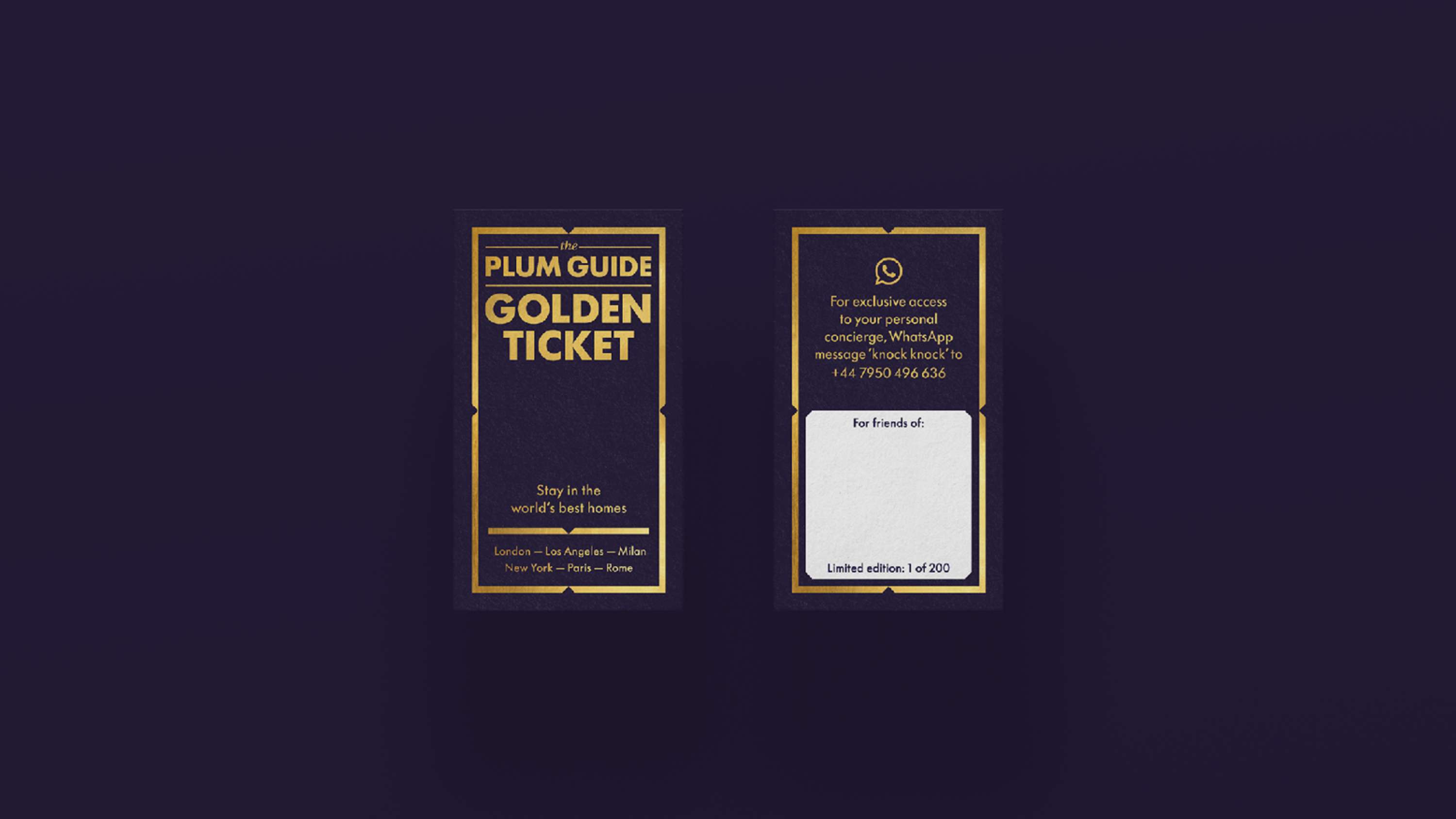 The Plum Guide by Cutler+Goddard