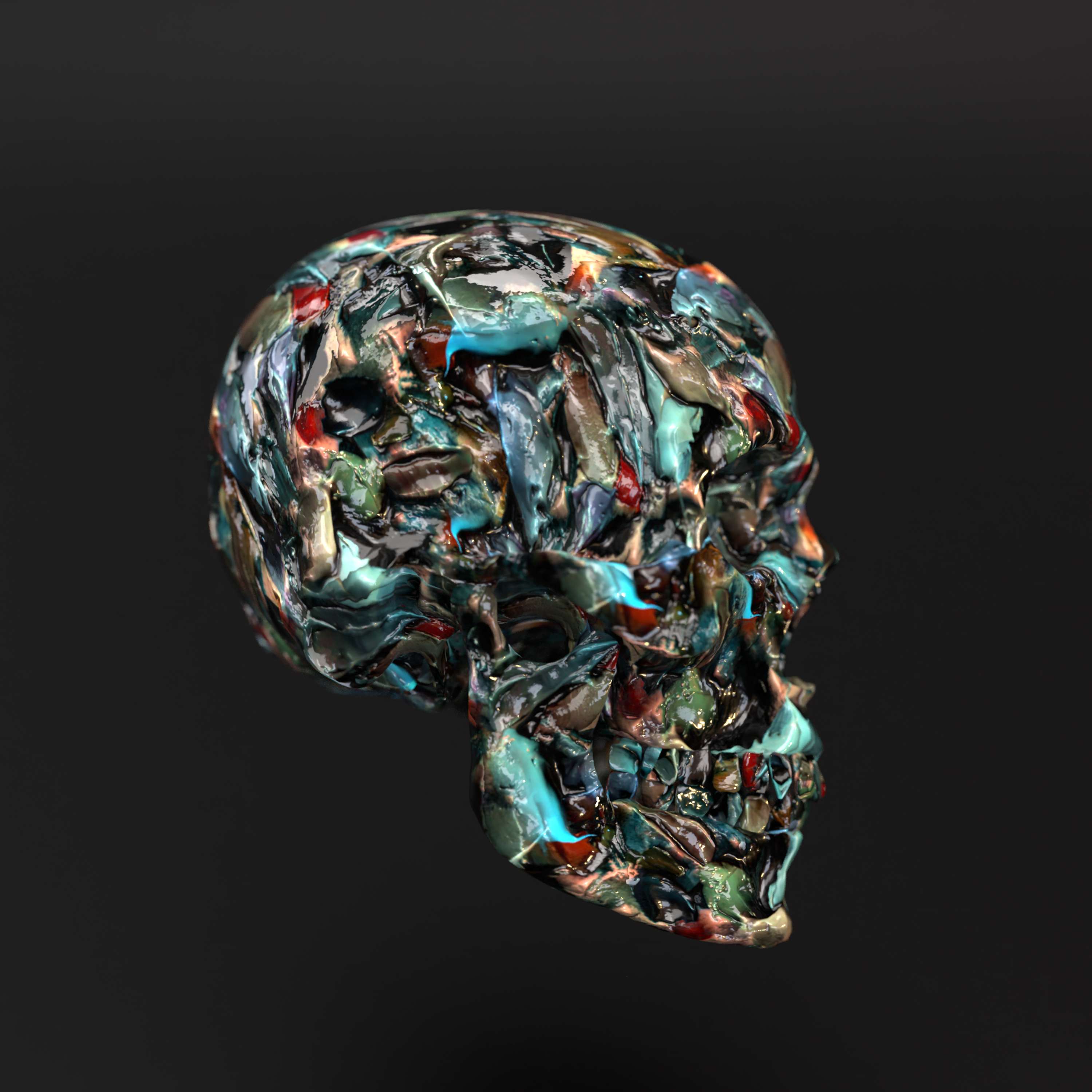 Skulls | 3D Art + 3D Material Creation by George Williams