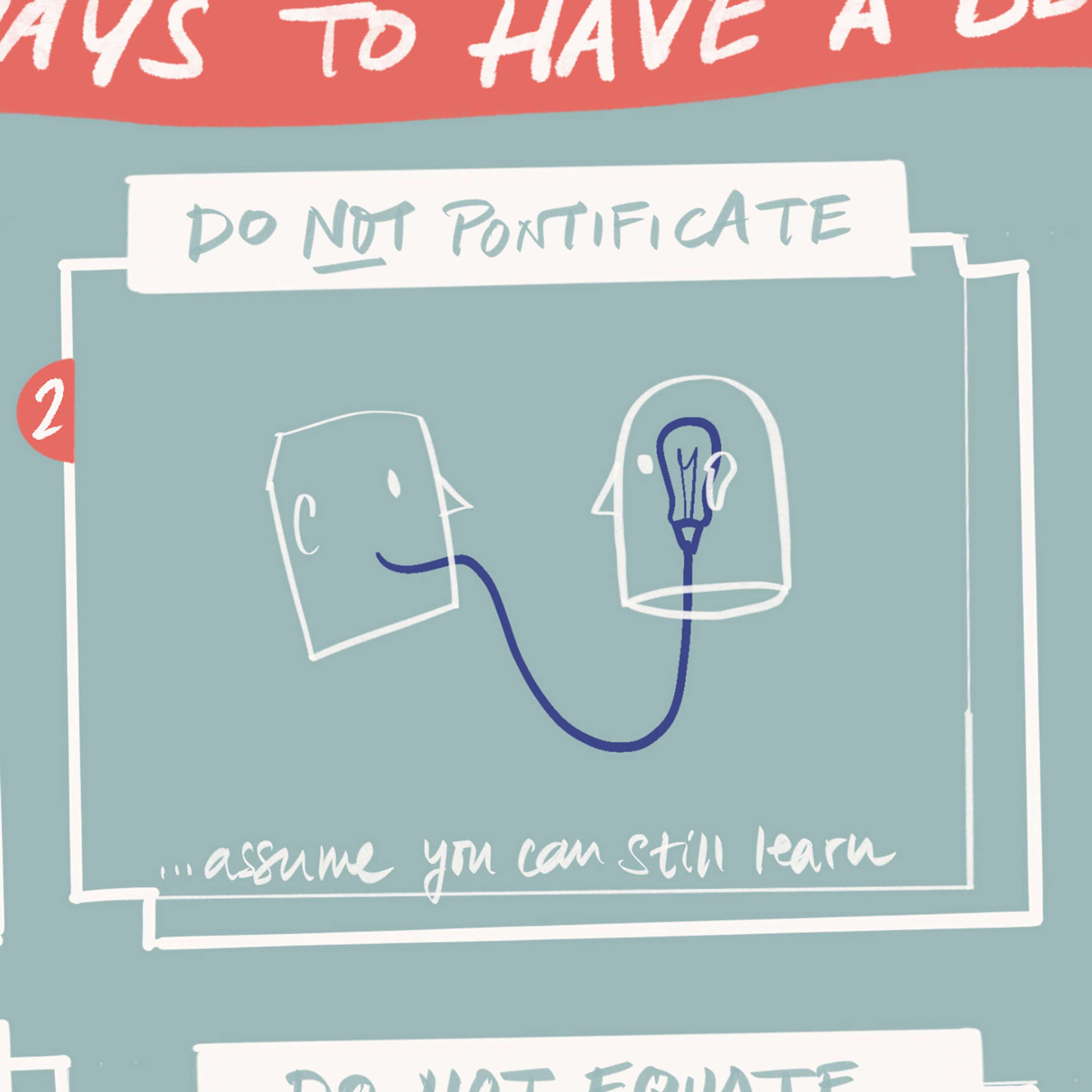 Graphic Recording - 10 Ways to Have a Better Conversation by Javier Navarro