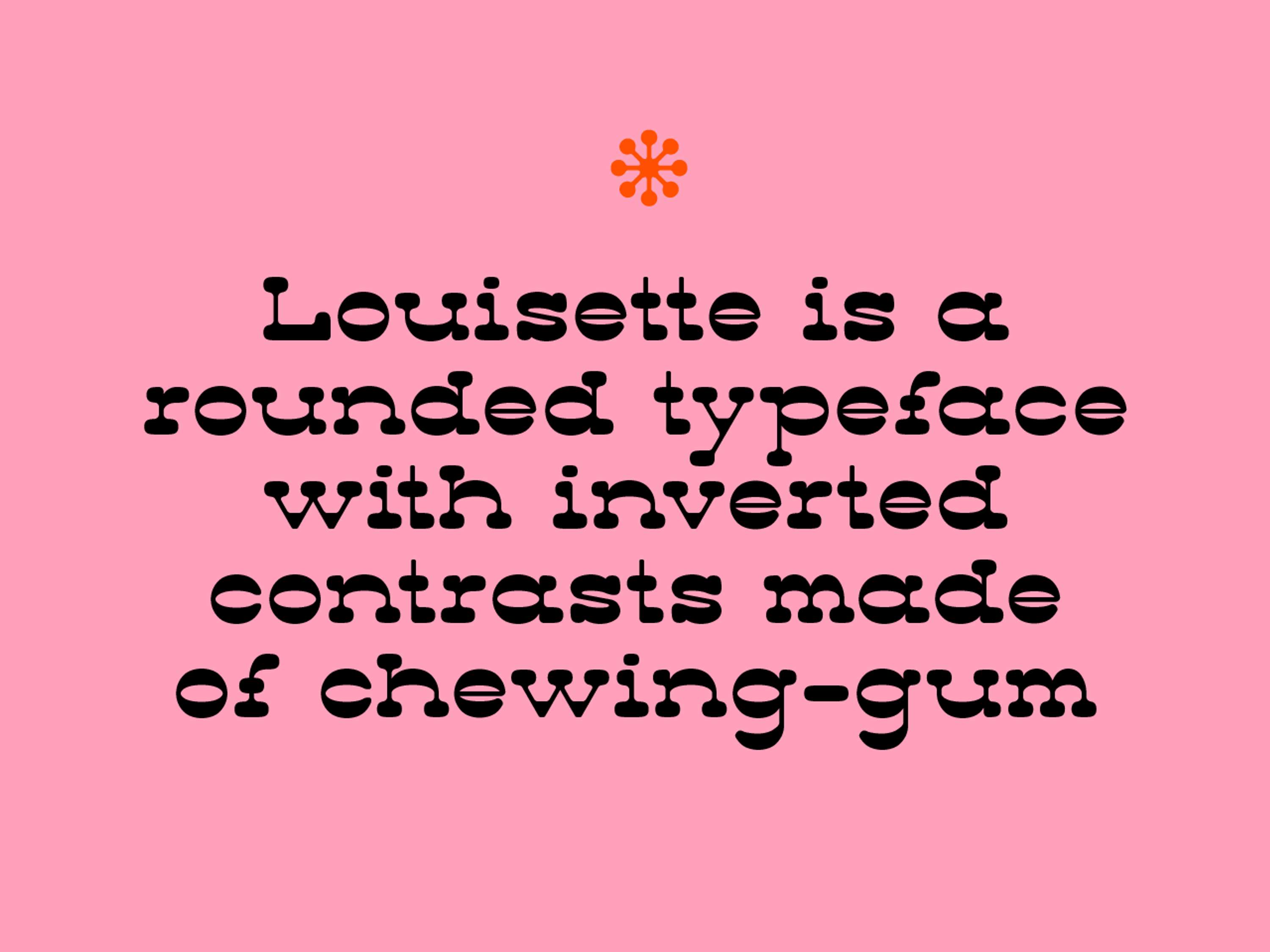 Louisette typeface by Arnaud Aubry
