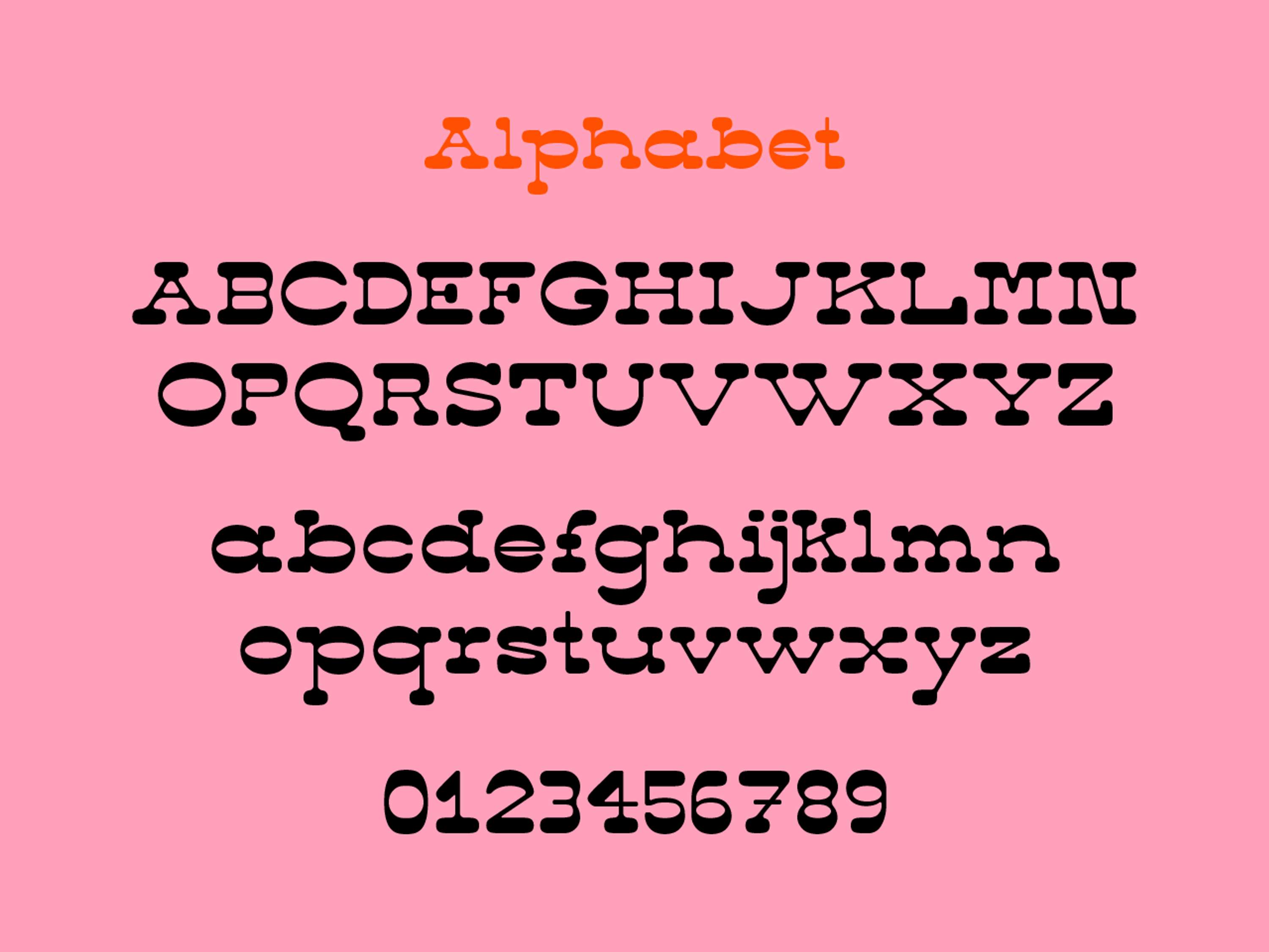 Louisette typeface by Arnaud Aubry