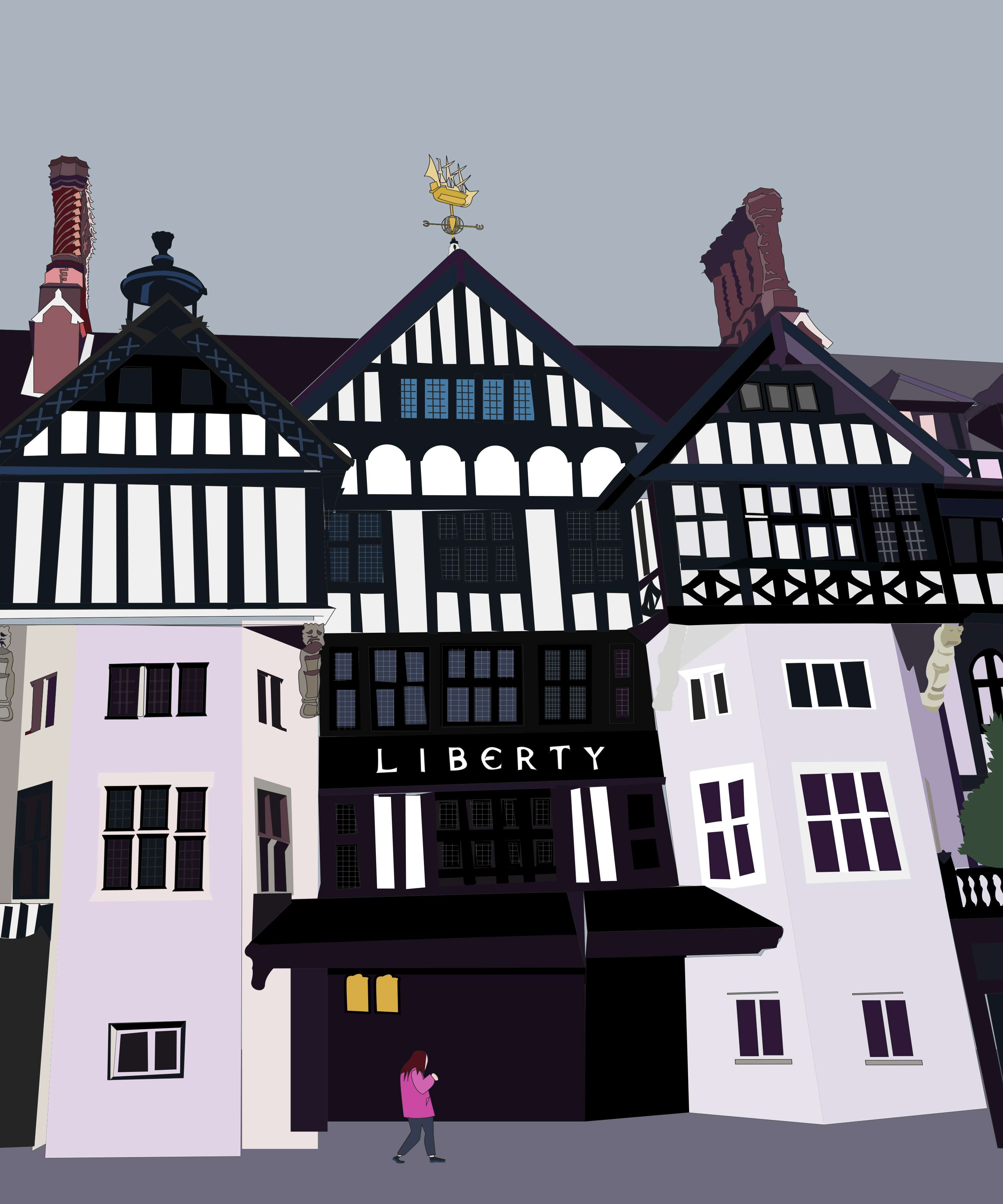 Architecture &  Buildings illustrations by Julie Featherstone