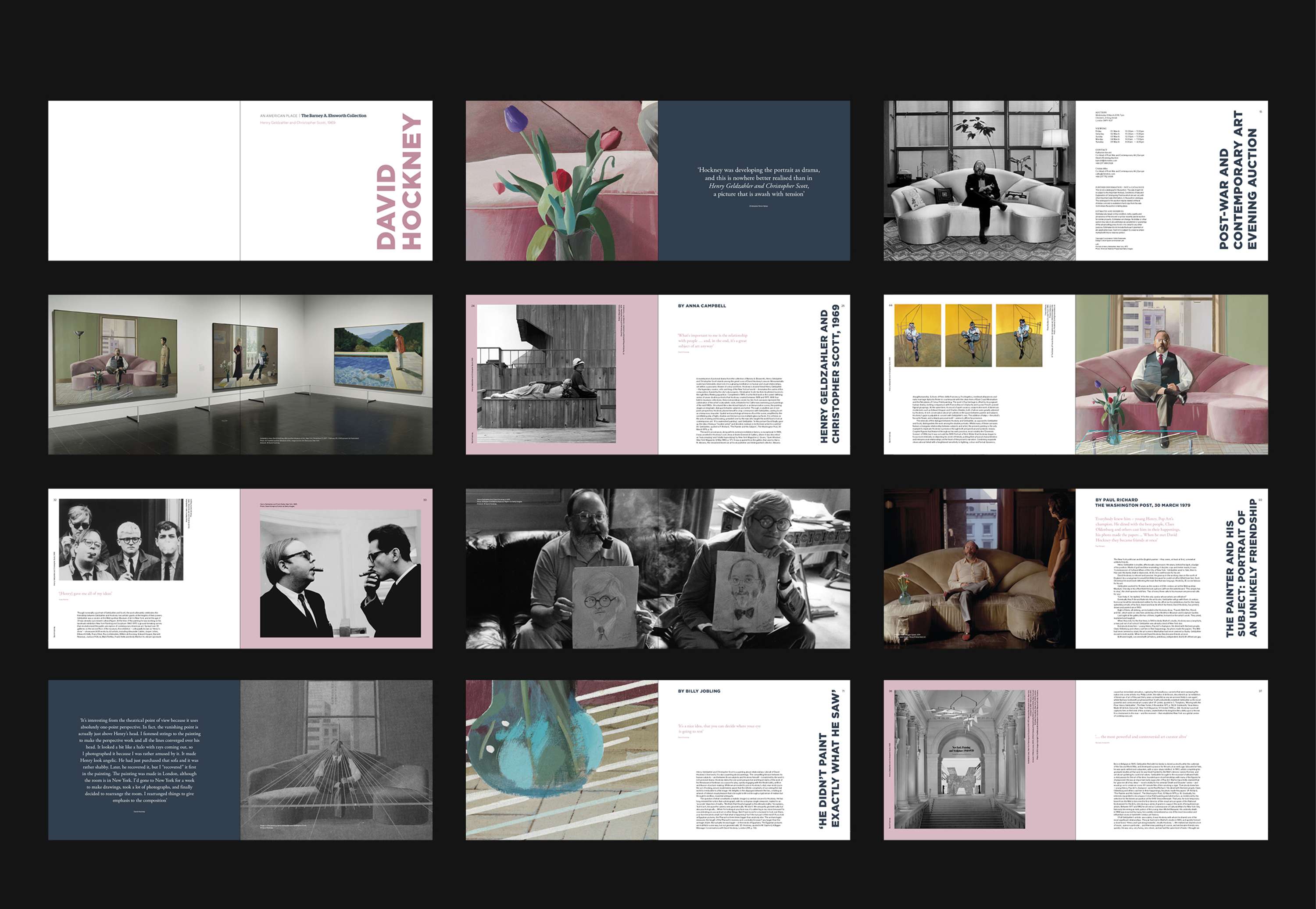 David Hockney, Book Design by Hannah Lee
