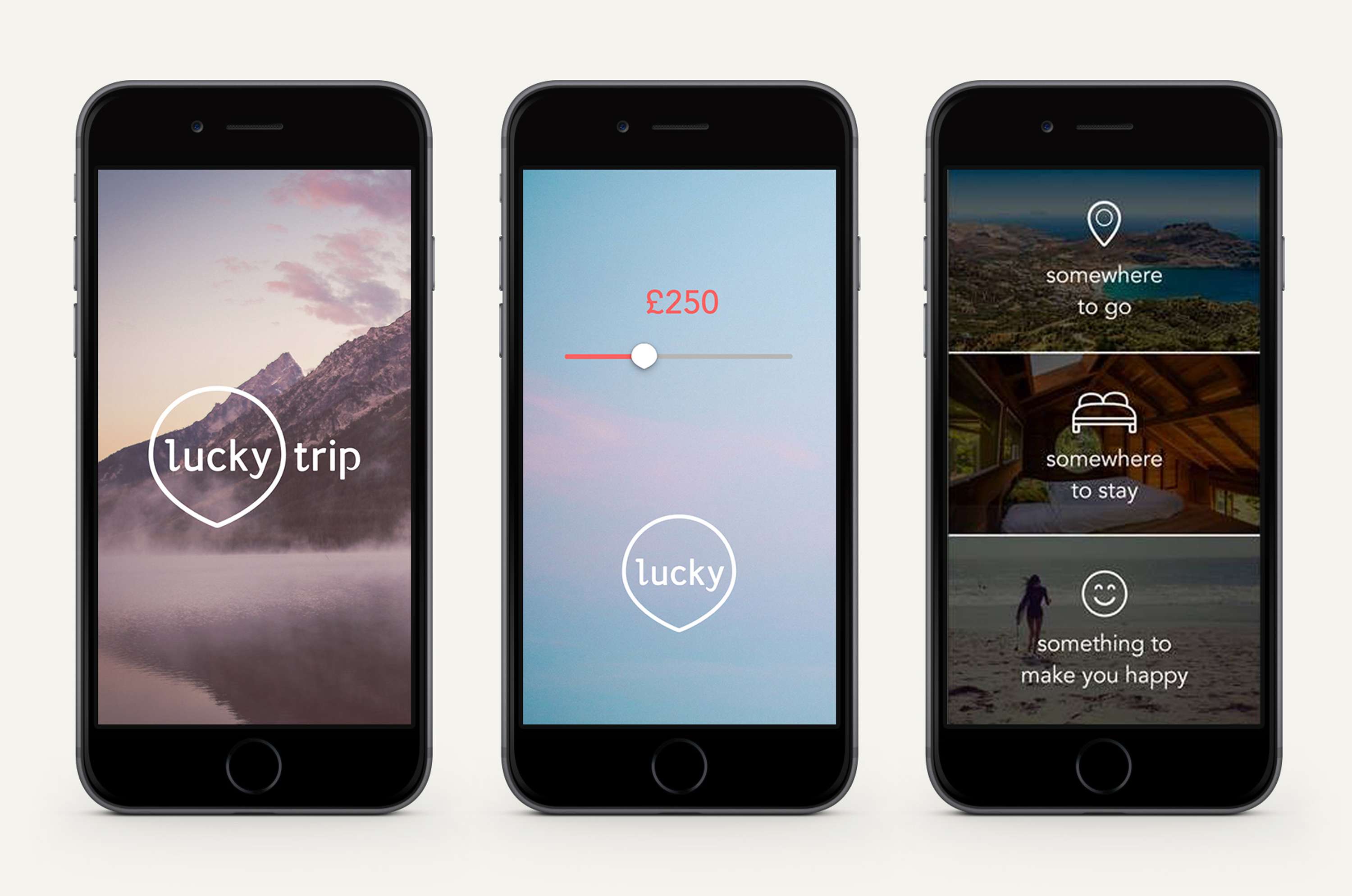 LuckyTrip App — Visual Identity by George Lewin