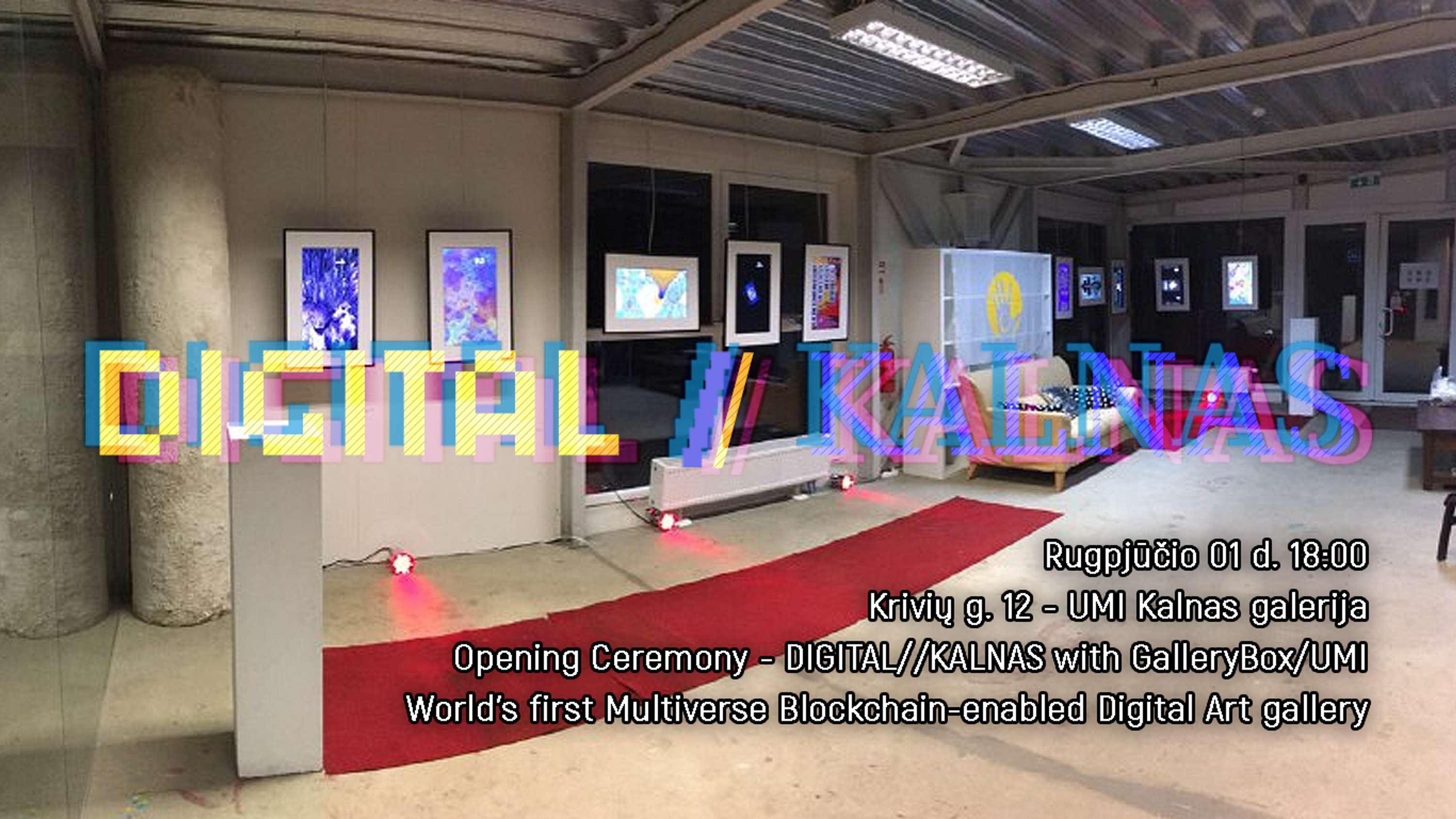Digital//Kalnas Gallery — world’s first permanent physical Multiverse blockchain-enabled digital art/media art gallery. by Gleb Divov