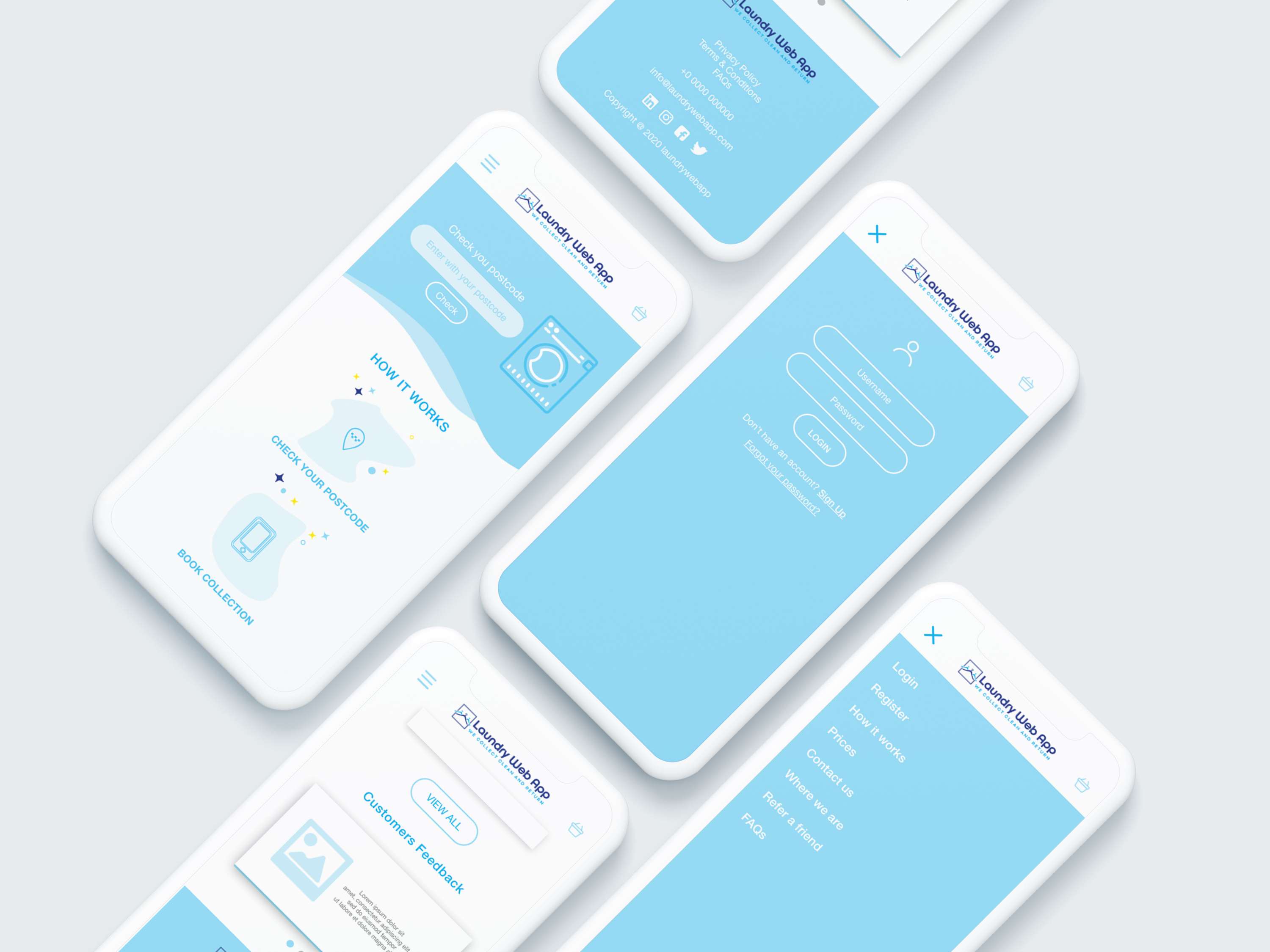 Laundry Web App by Vittoria Brondin