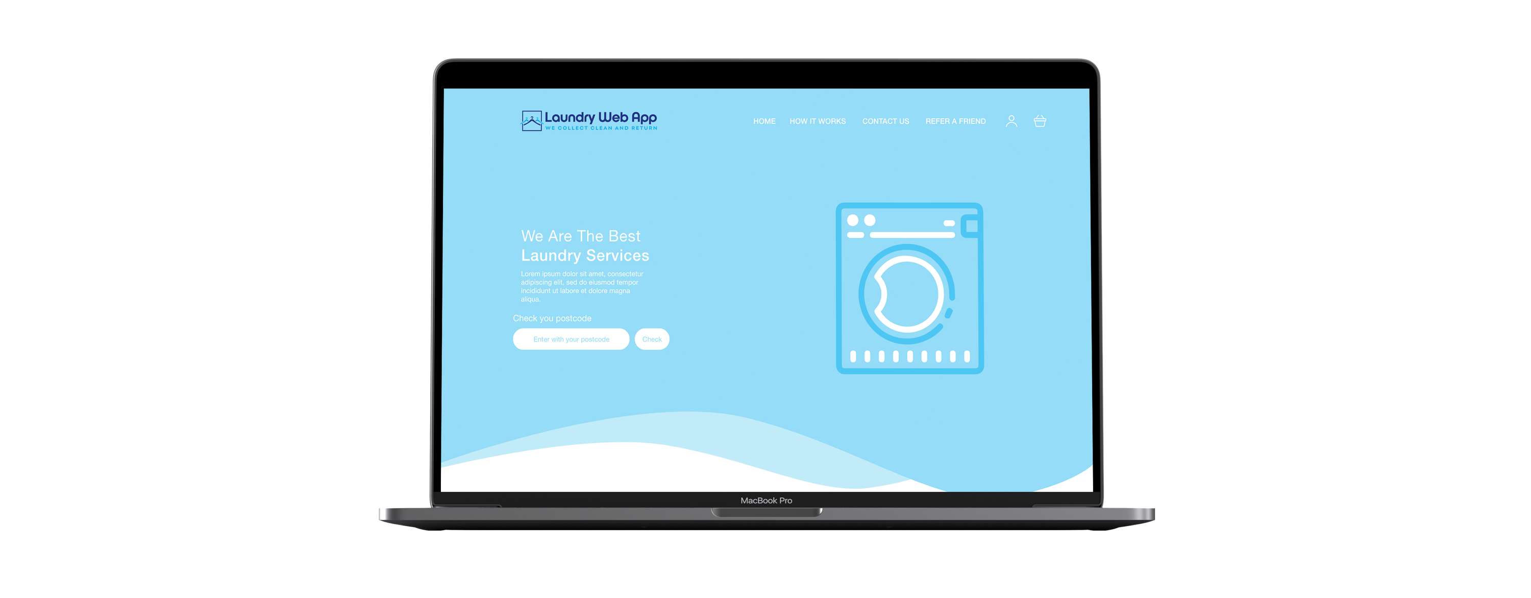 Laundry Web App by Vittoria Brondin