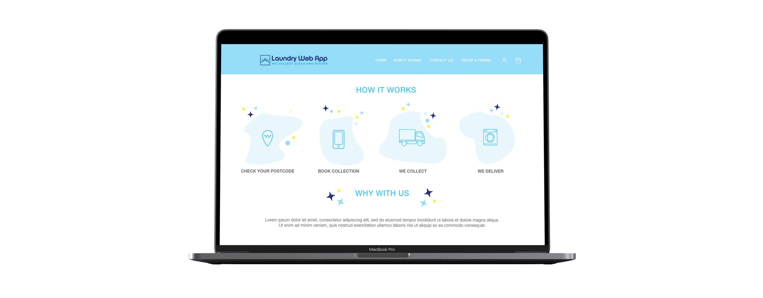 Laundry Web App by Vittoria Brondin