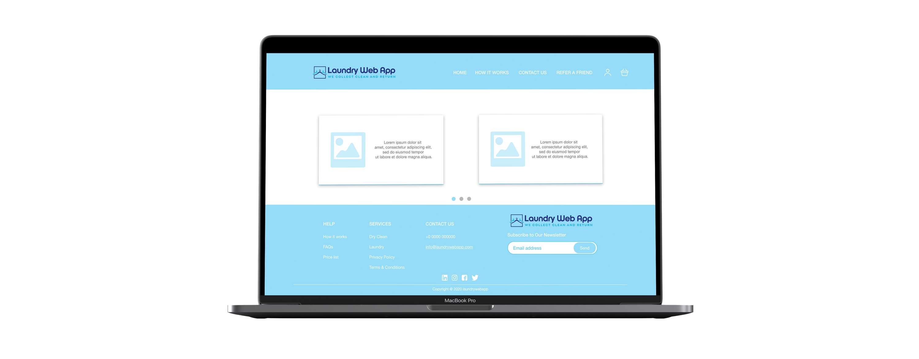 Laundry Web App by Vittoria Brondin