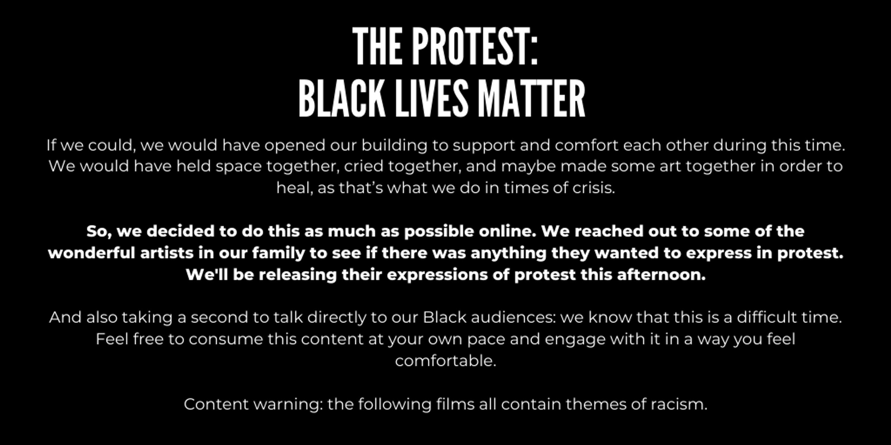 The Protest: Black Lives Matter by Natasha Msanide