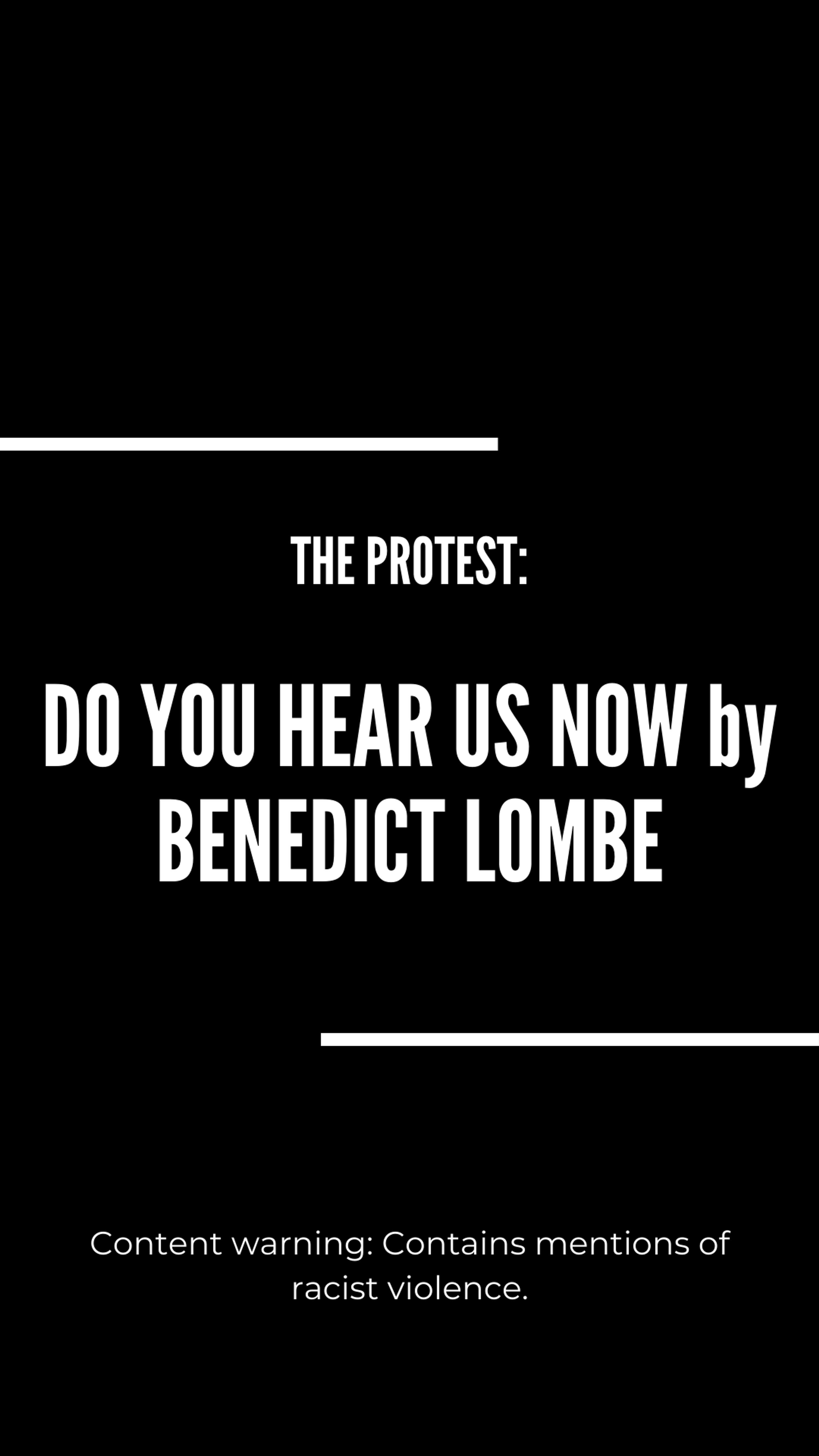 The Protest: Black Lives Matter by Natasha Msanide