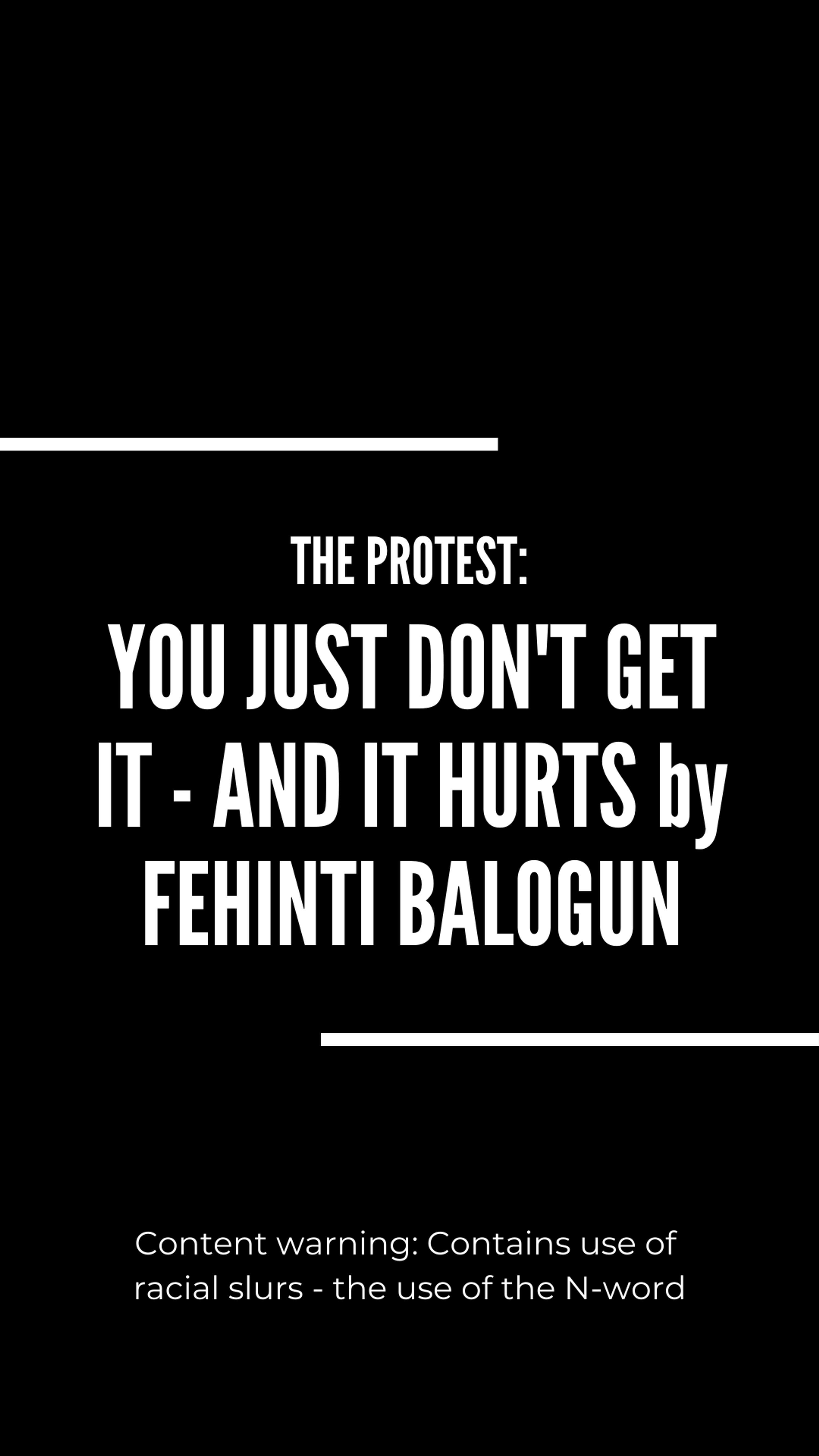 The Protest: Black Lives Matter by Natasha Msanide