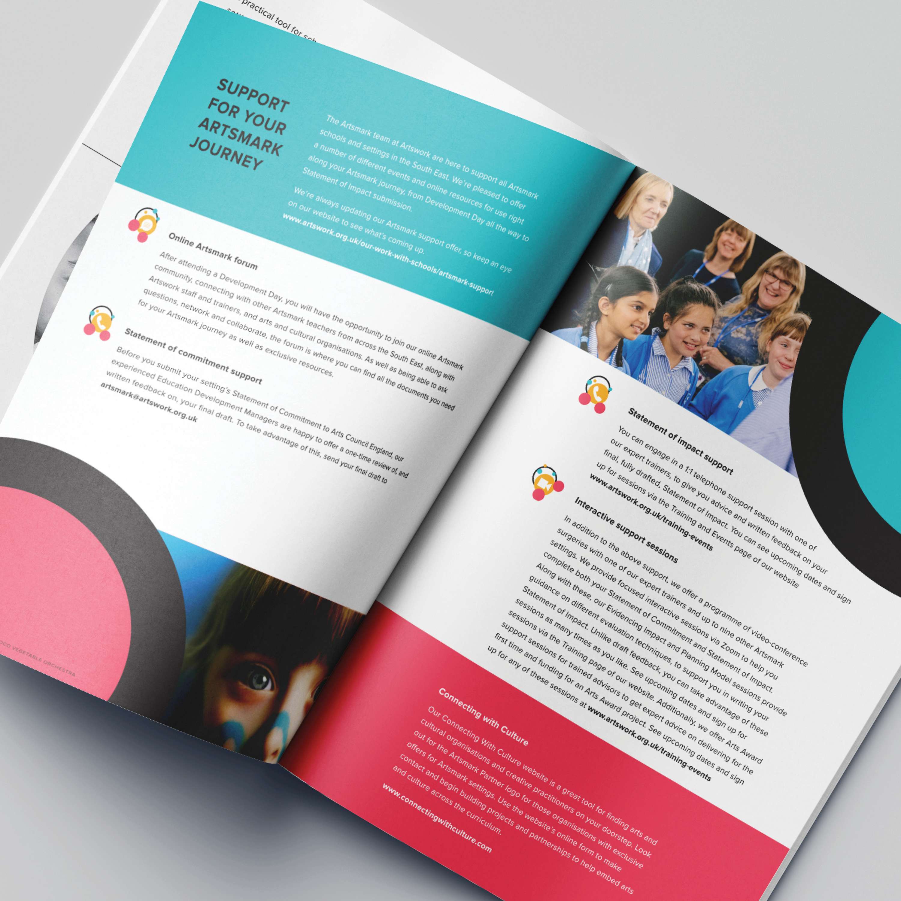 'SoCo Music Project' A4 brochure design by Ali Fielder