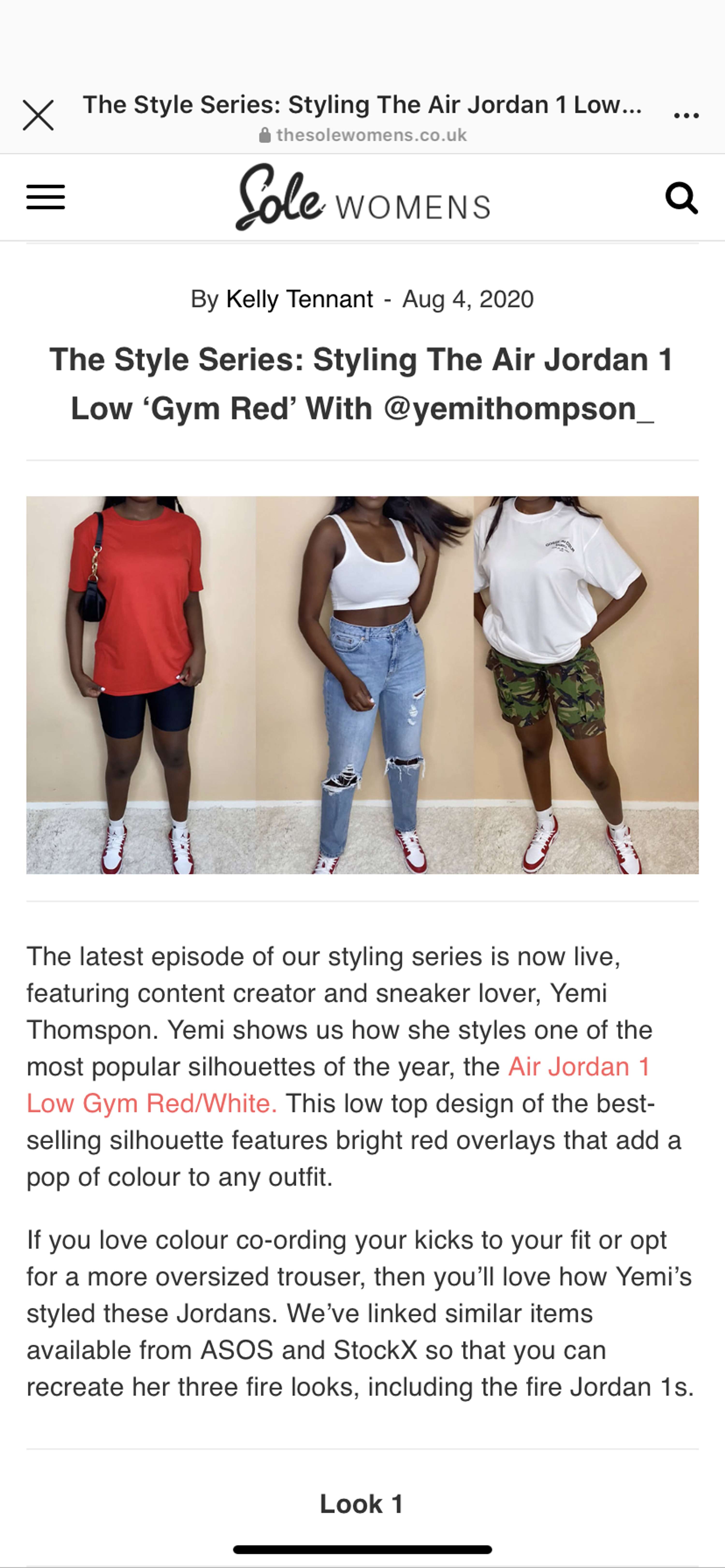 Styling with @thesolewomens by Yemi Thompson