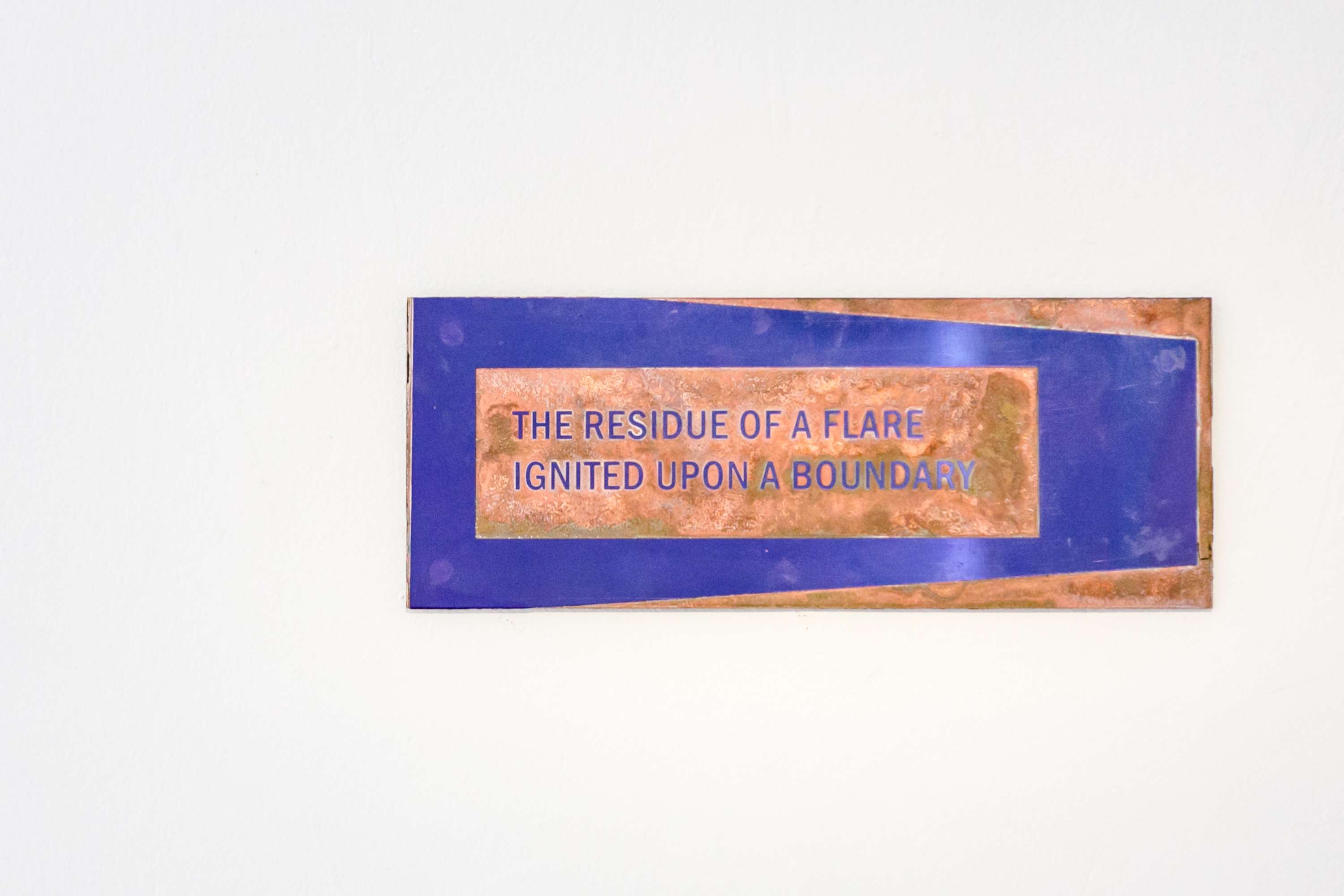 The residue of a flare ignited upon a boundary by Greg Kampouridis